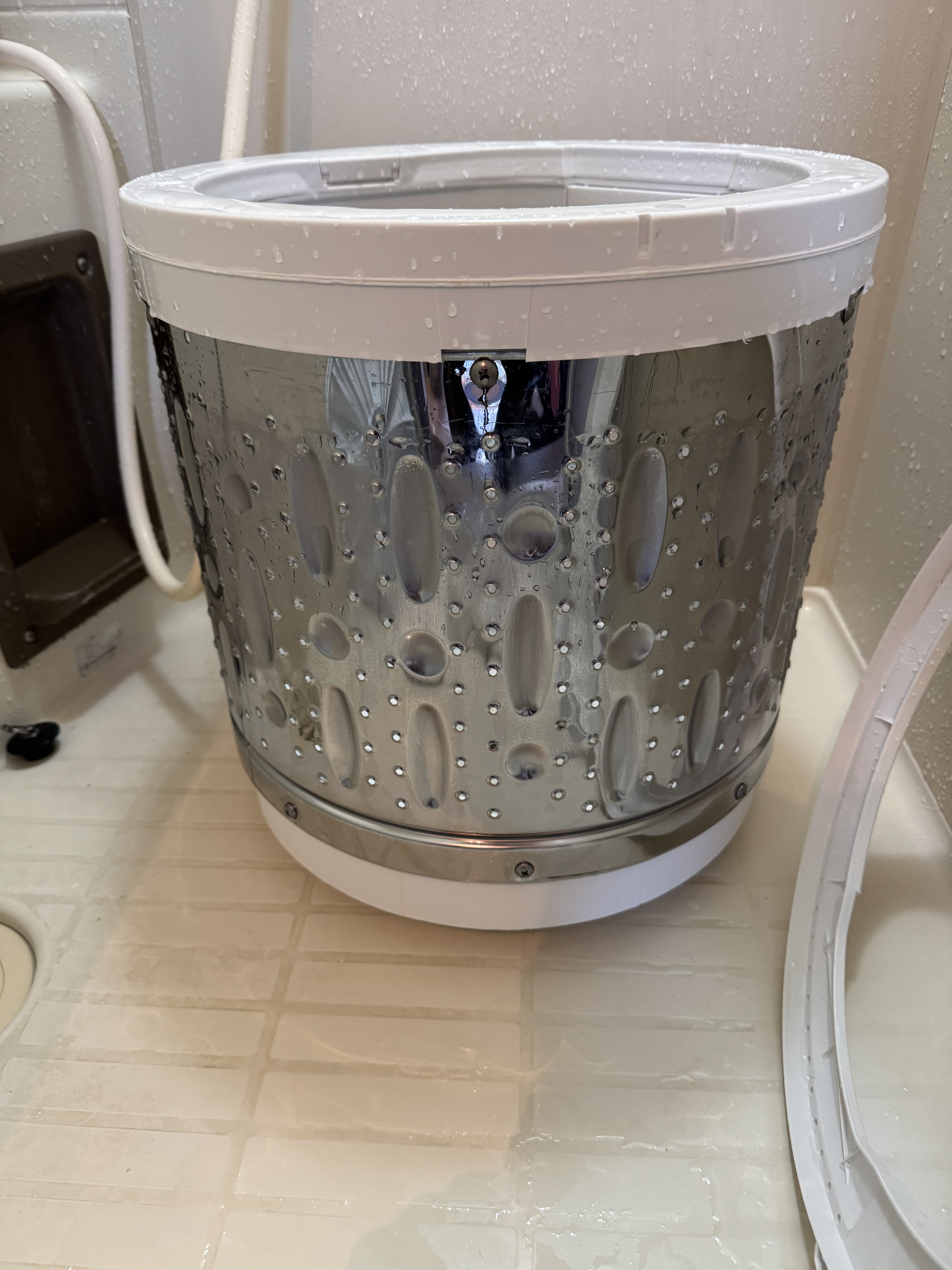 東京都足立区神明の洗濯機分解クリーニングの作業後2