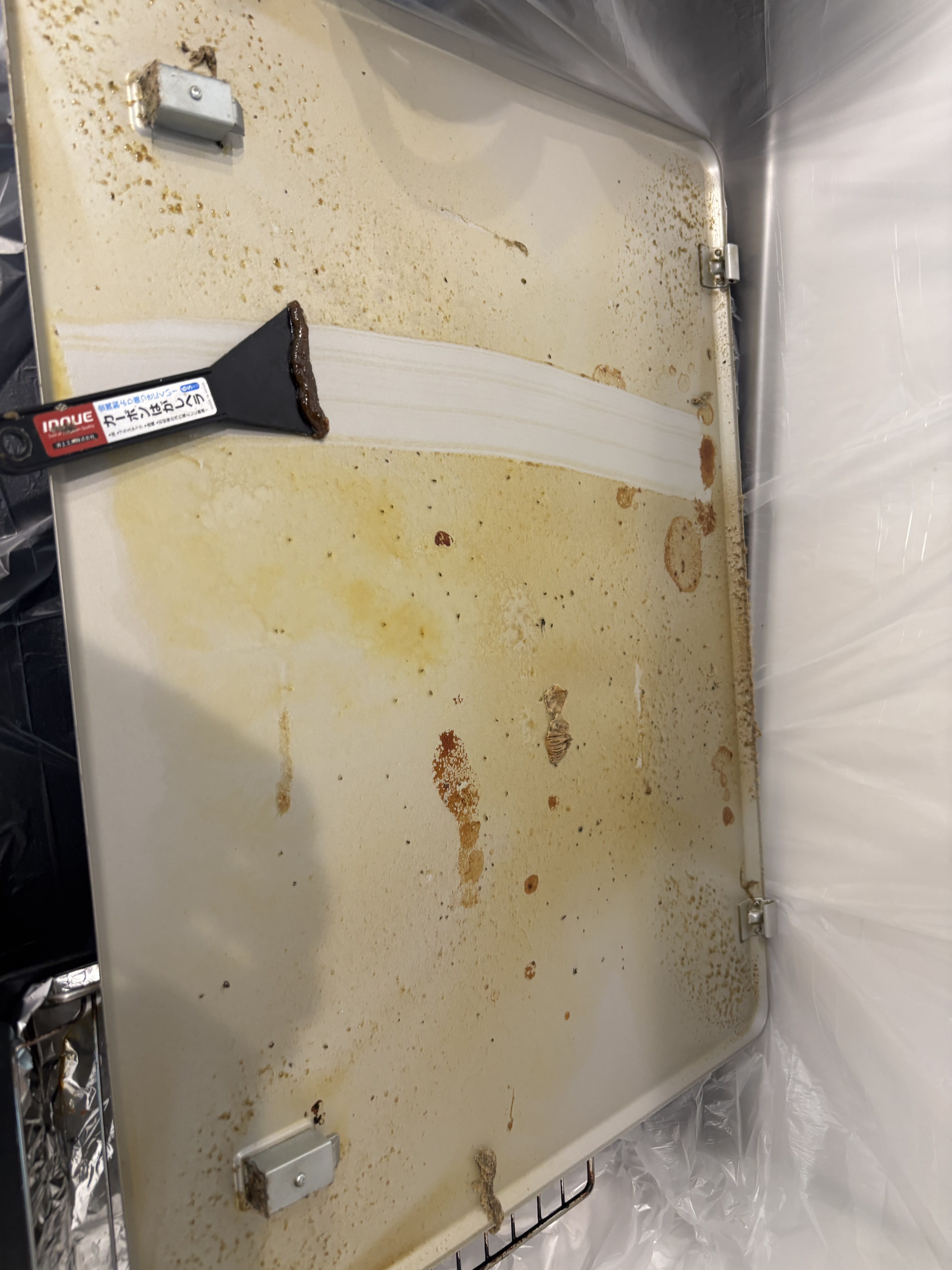 宮城県仙台市太白区恵和町のレンジフードクリーニングの作業前1