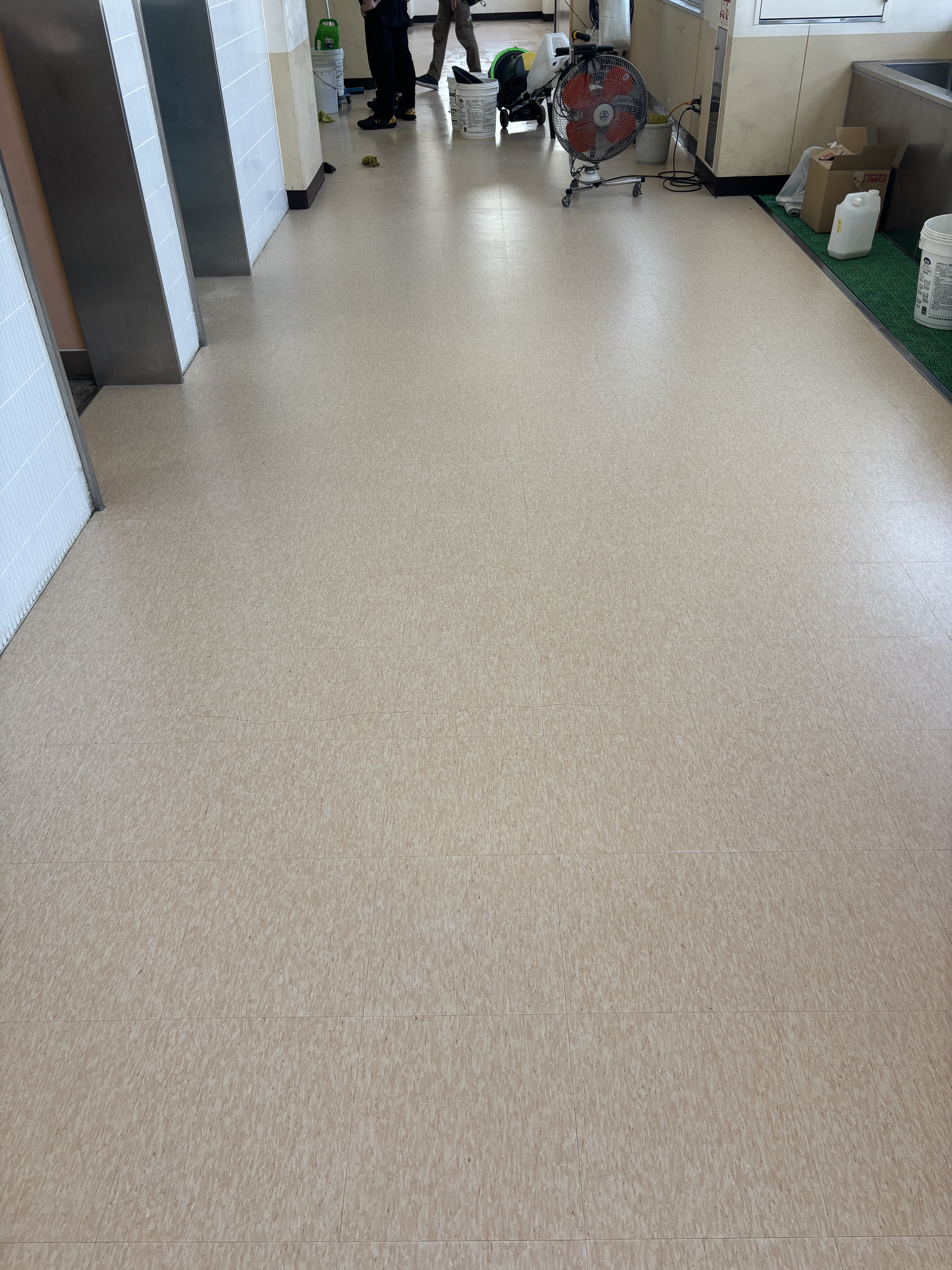 大阪府堺市堺区の教育施設清掃の作業後1