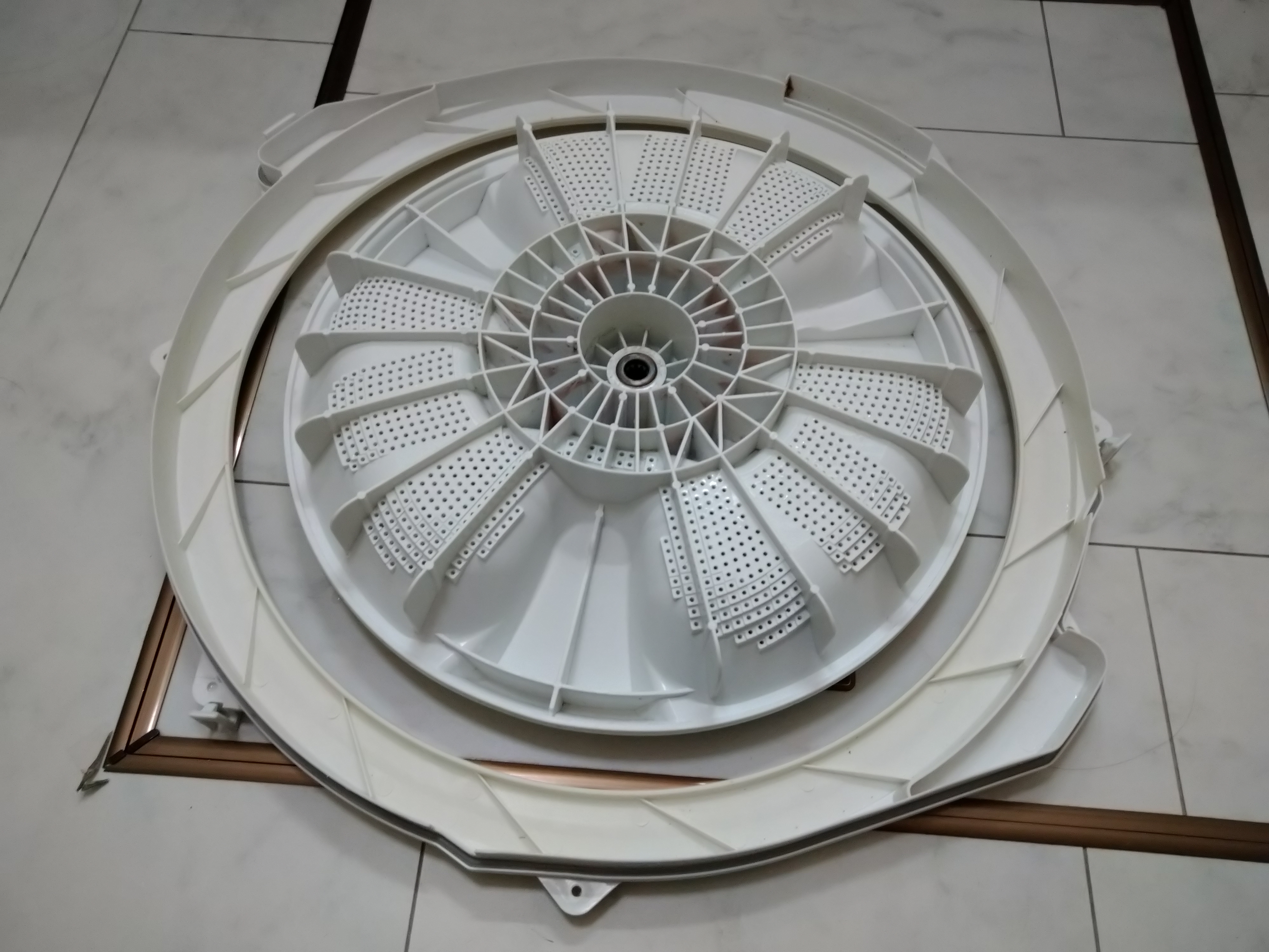 静岡県浜松市浜名区の洗濯機分解クリーニングの作業後2