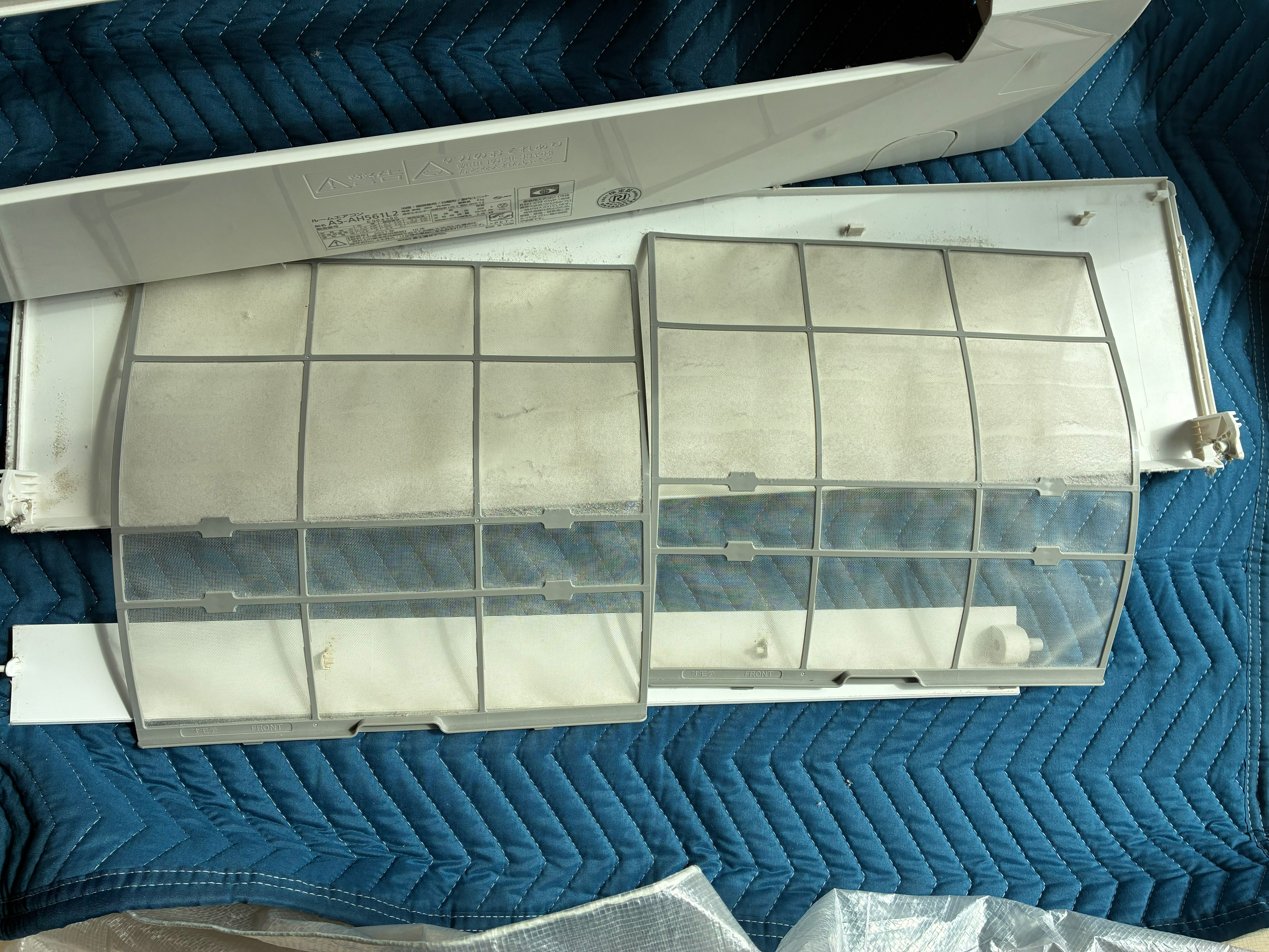 栃木県河内郡上三川町の壁掛けエアコンの作業前3