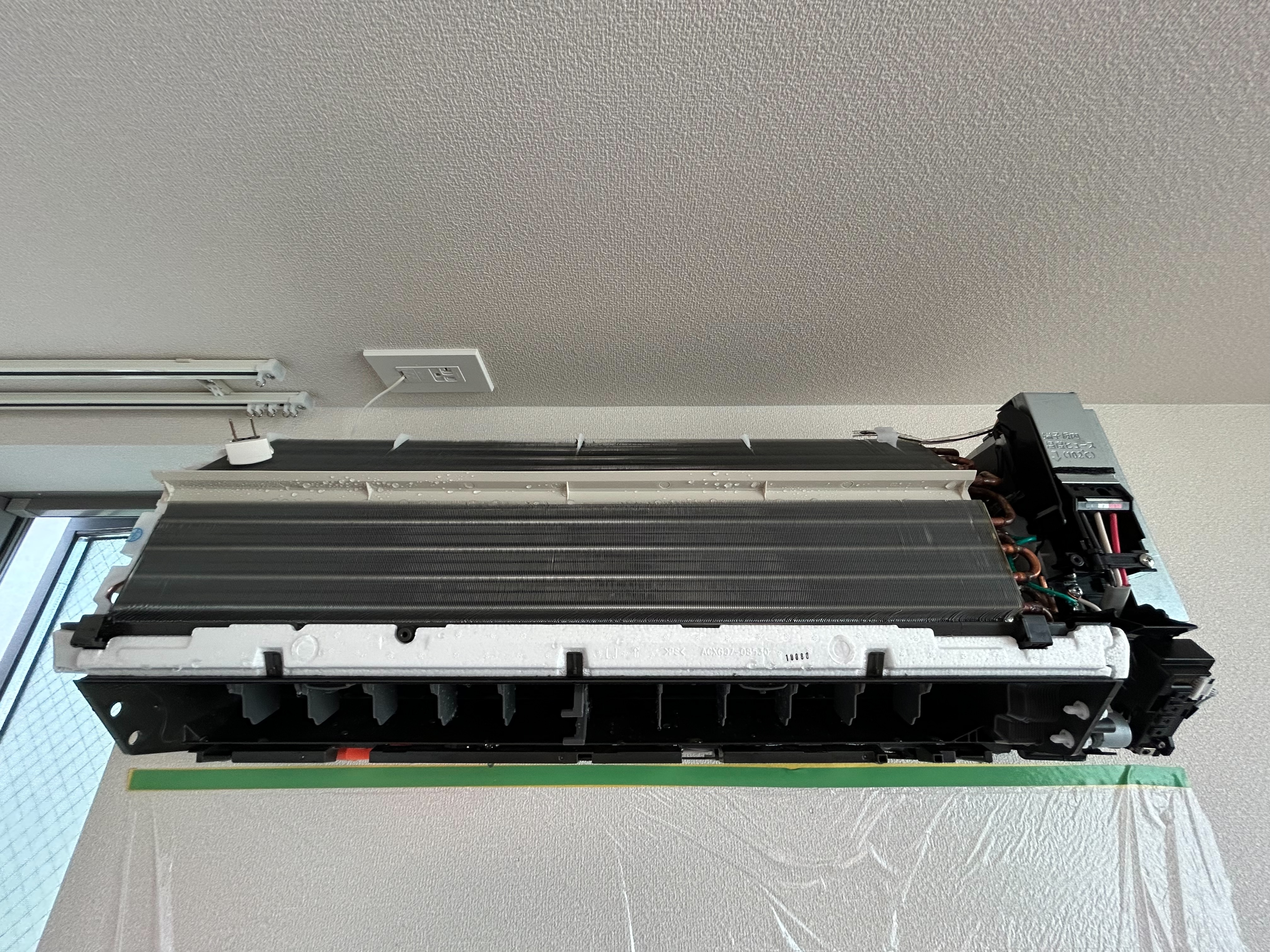 東京都世田谷区祖師谷の壁掛けエアコンの作業後2