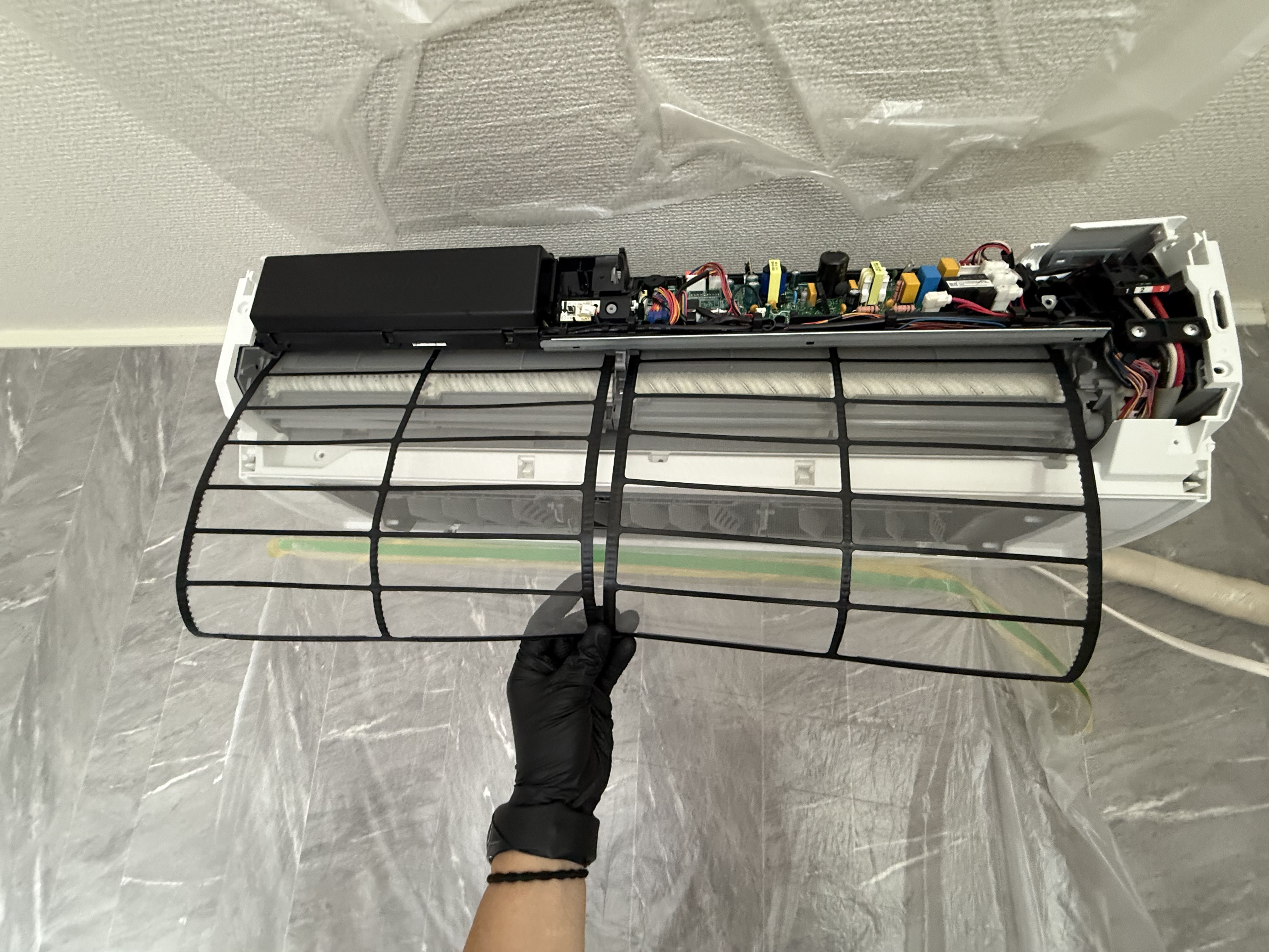 福岡県直方市のお掃除機能付きエアコンの作業後3