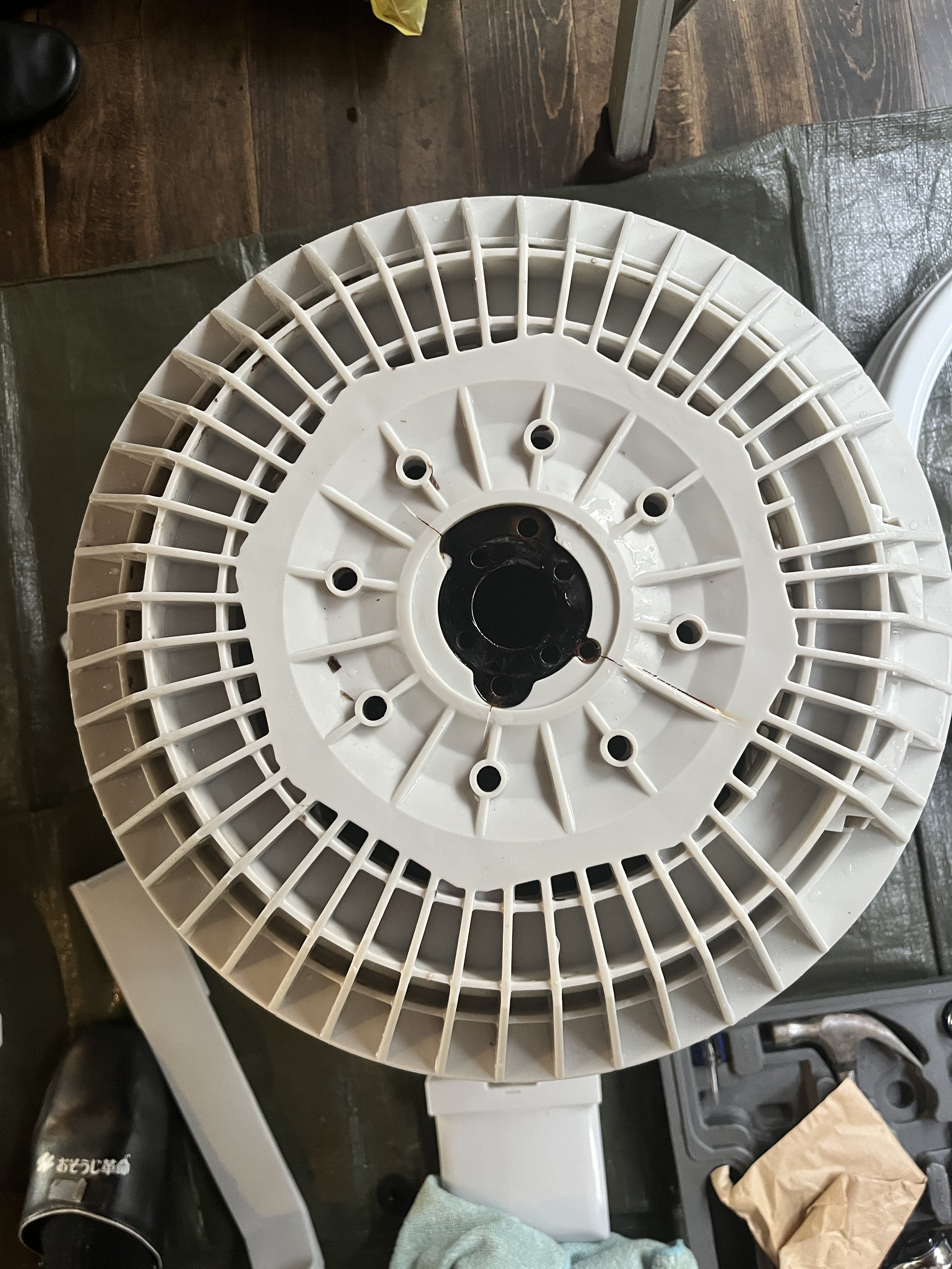 愛知県豊橋市の洗濯機分解クリーニングの作業後2