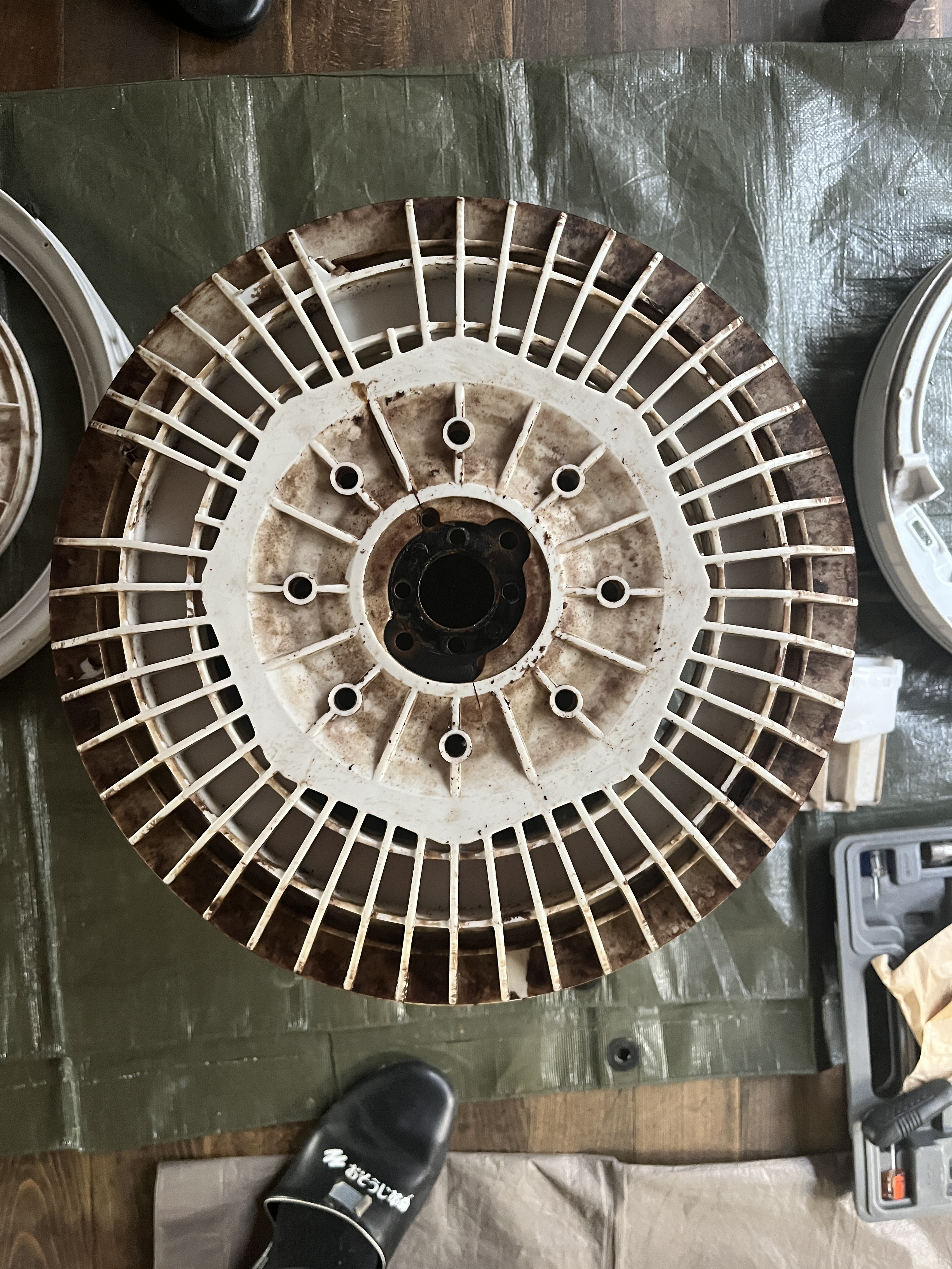 愛知県豊橋市の洗濯機分解クリーニングの作業前2