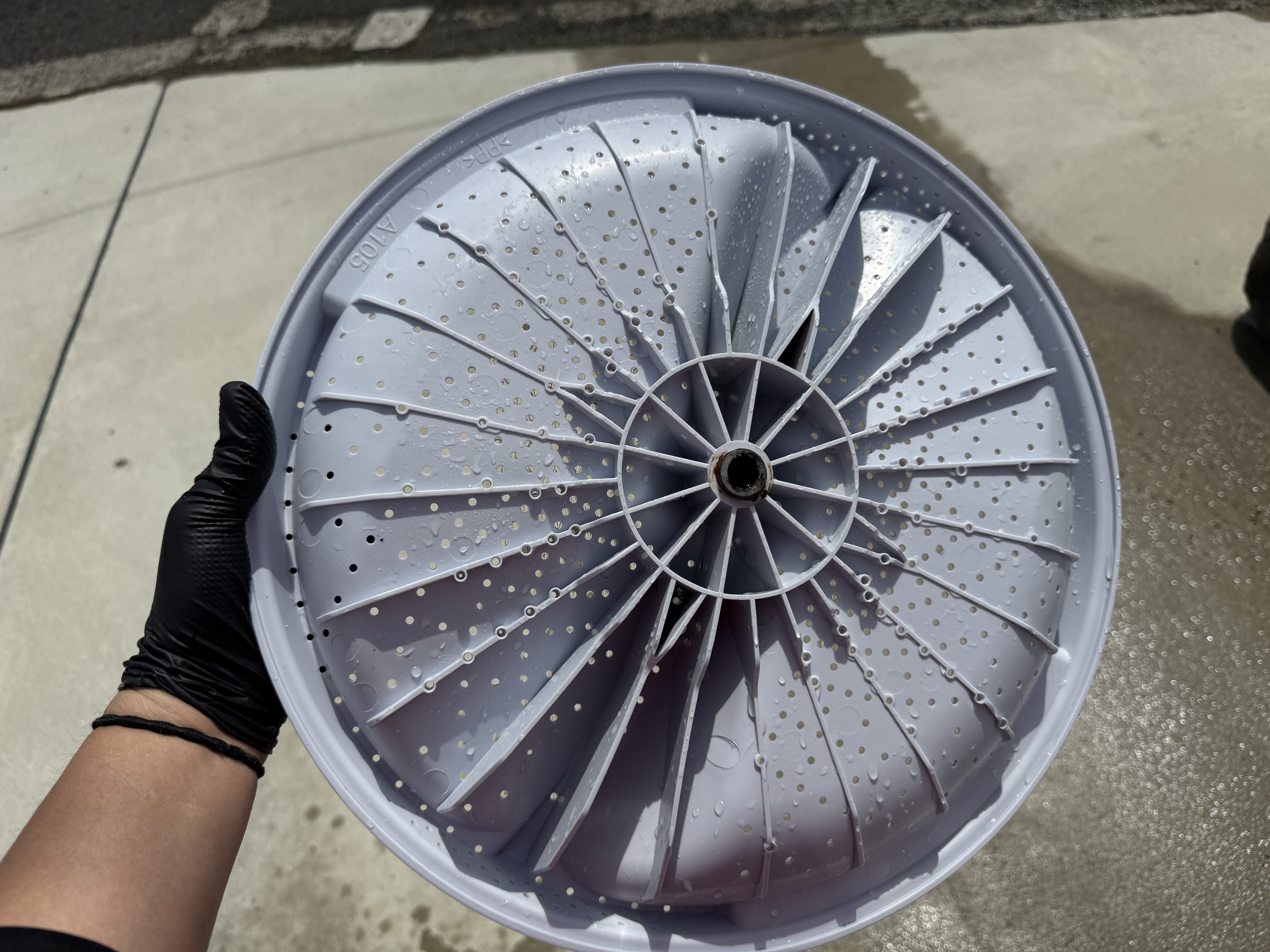 福岡県豊前市の洗濯機分解クリーニングの作業後3