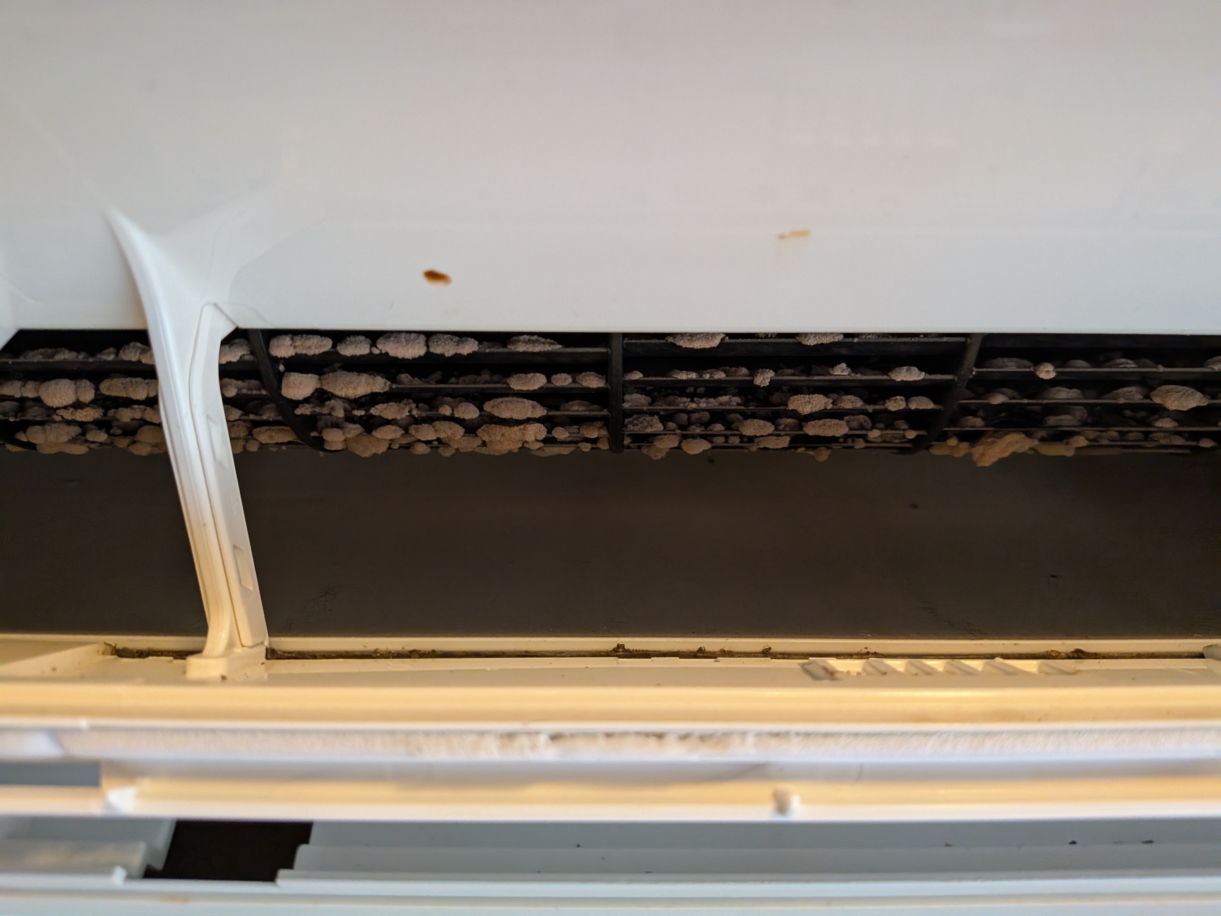 神奈川県横浜市中区宮川町の業務用壁掛けエアコンの作業前1