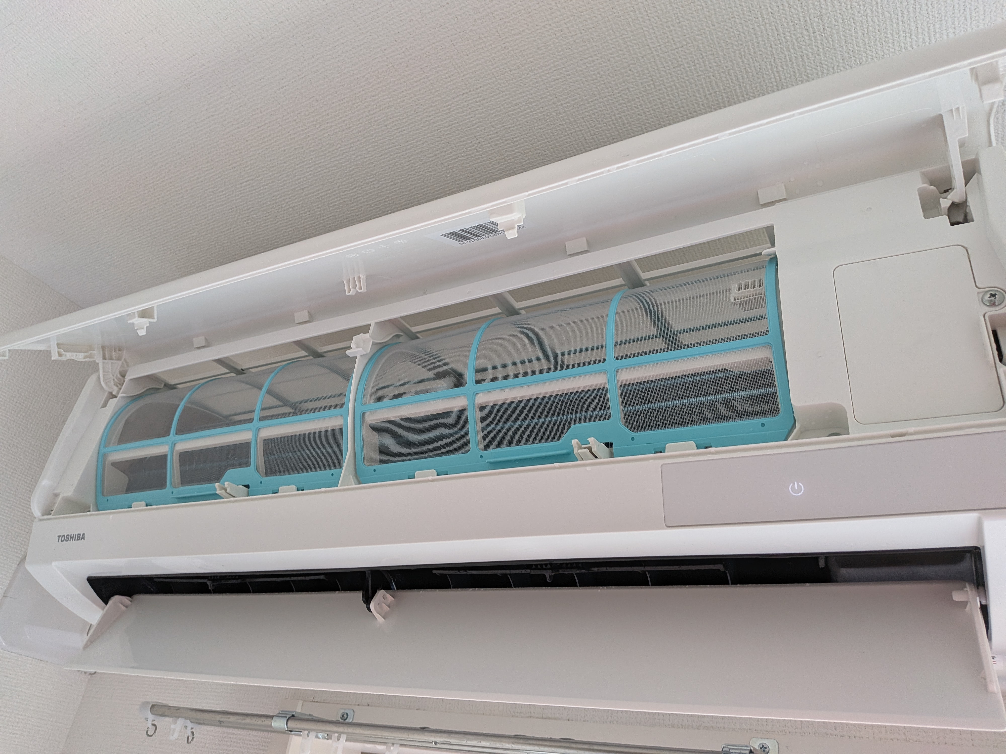 東京都品川区西中延の壁掛けエアコンの作業後1