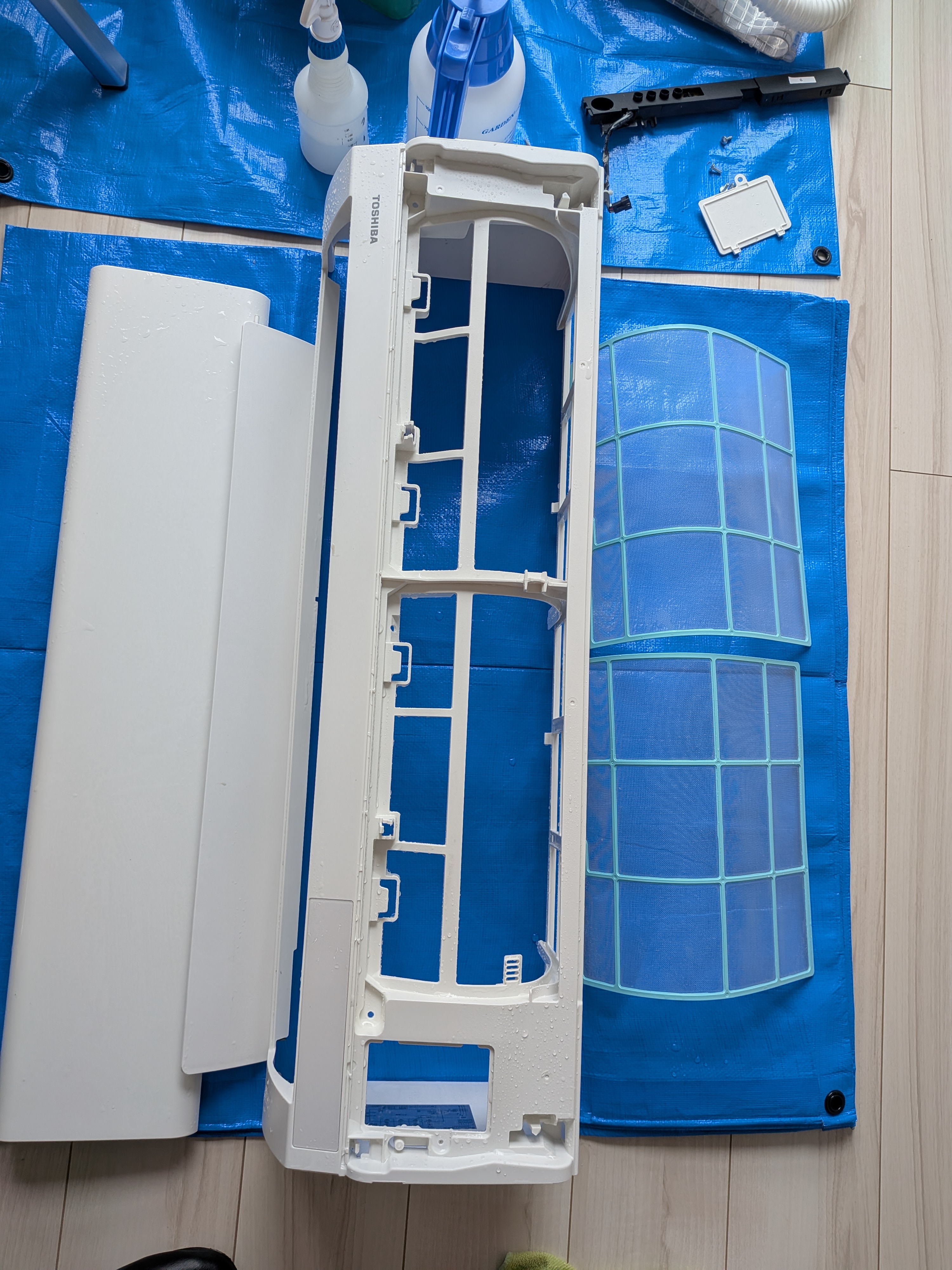 東京都品川区西中延の壁掛けエアコンの作業後2