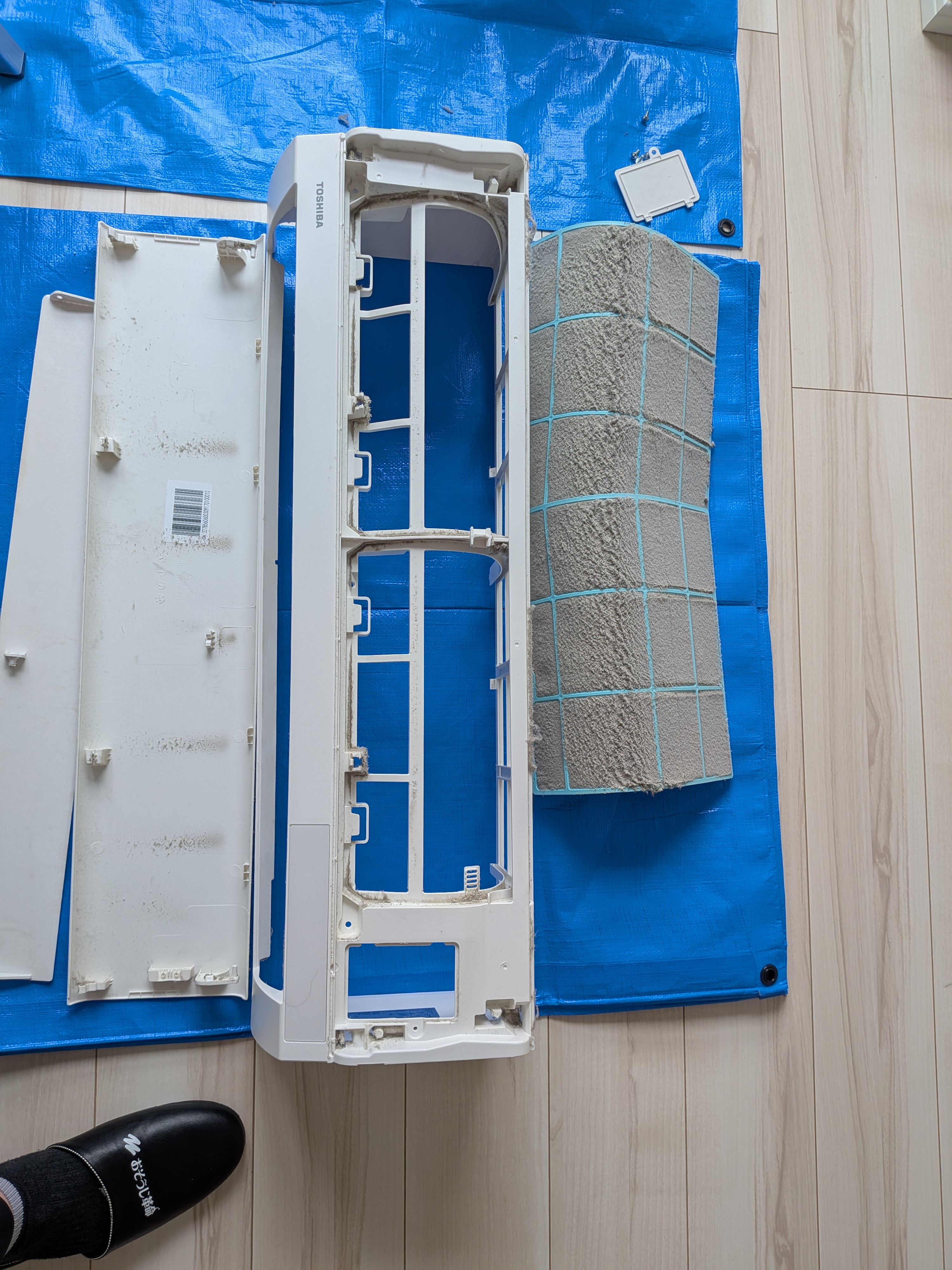 東京都品川区西中延の壁掛けエアコンの作業前2