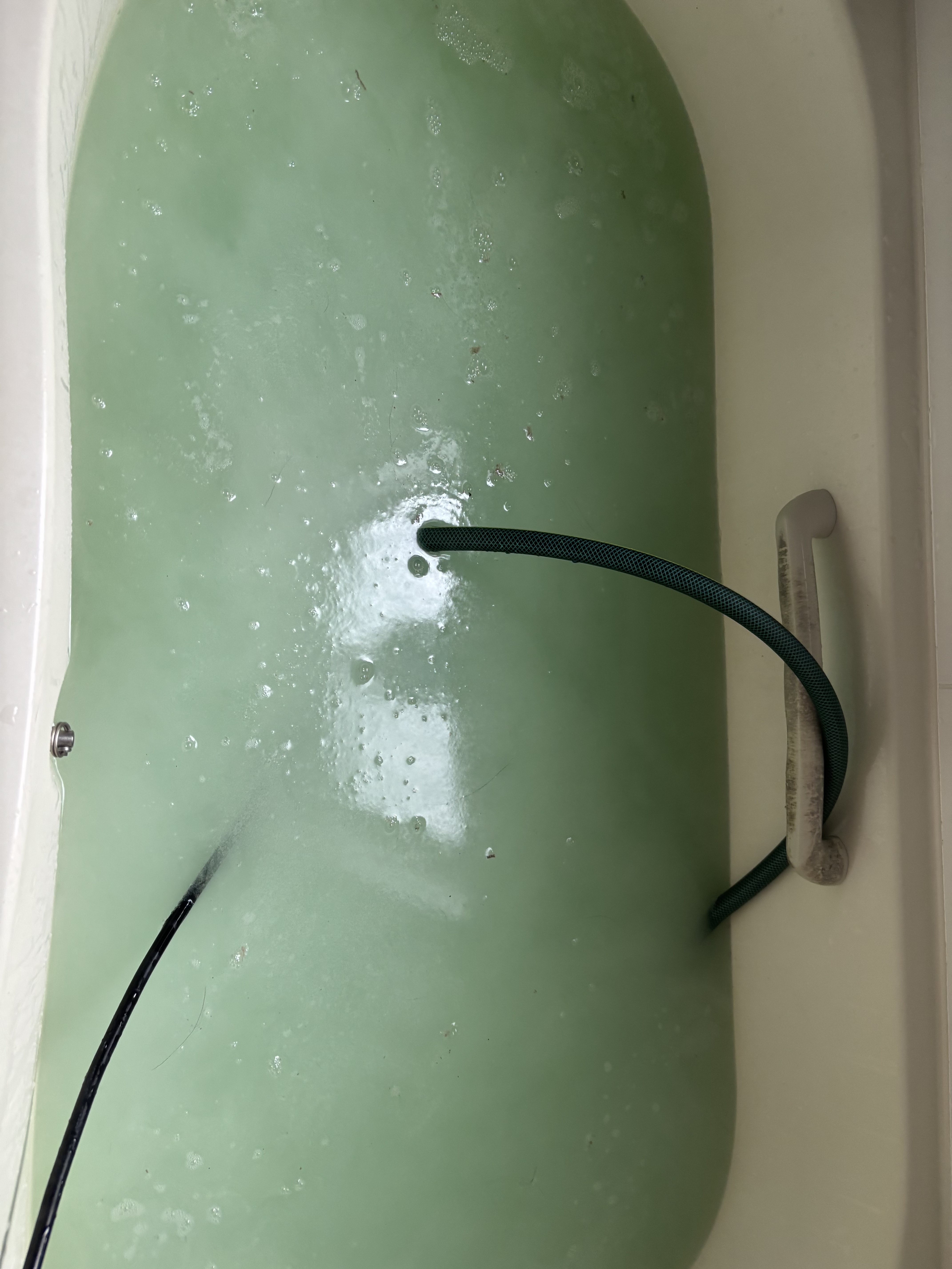 宮城県仙台市太白区あすと長町の追い焚き配管除菌洗浄の作業後1