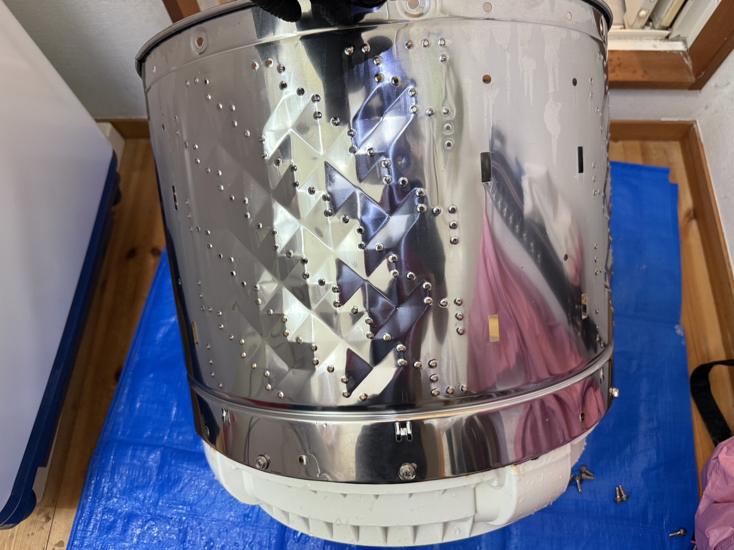 東京都足立区足立区の洗濯機分解クリーニングの作業後2