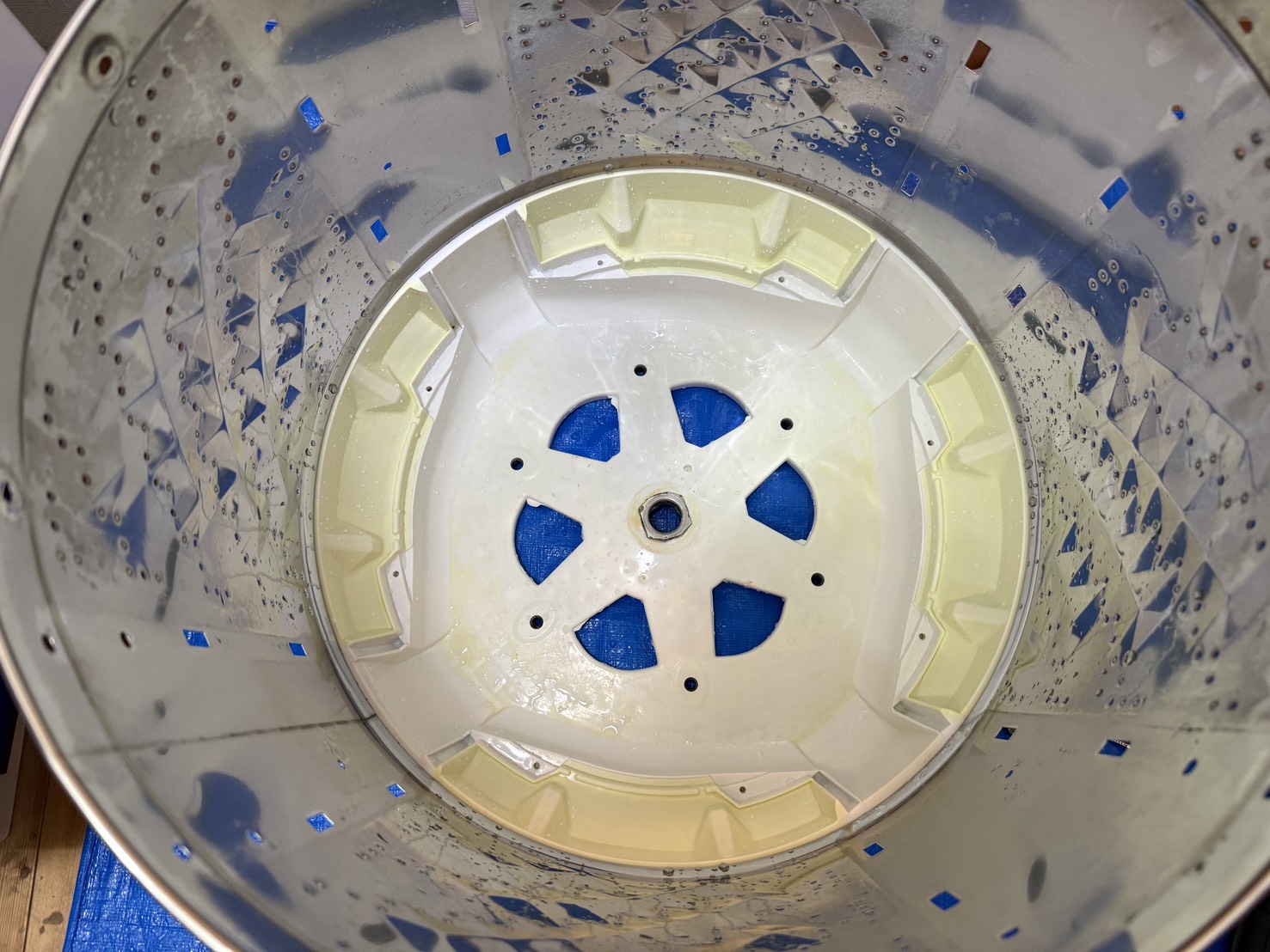 東京都足立区足立区の洗濯機分解クリーニングの作業後3