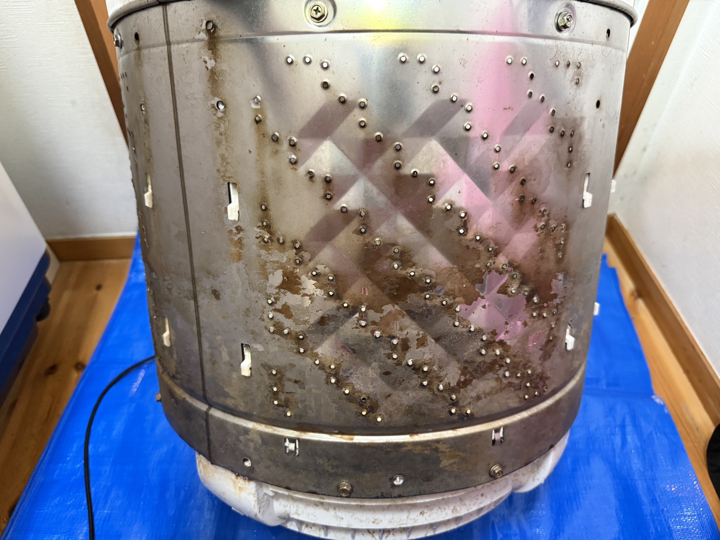 東京都足立区足立区の洗濯機分解クリーニングの作業前2