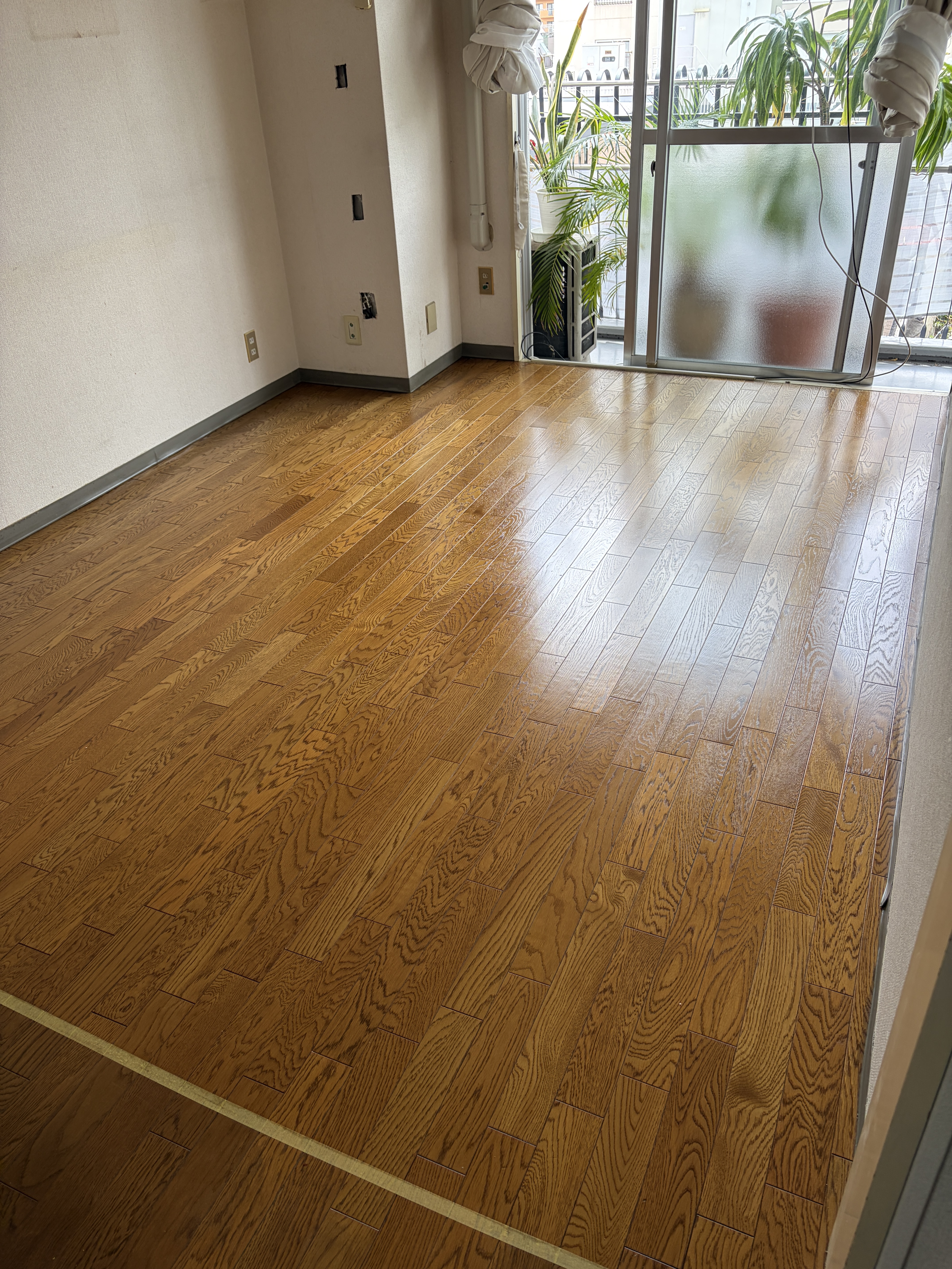 東京都墨田区亀沢のフローリングクリーニングの作業後1