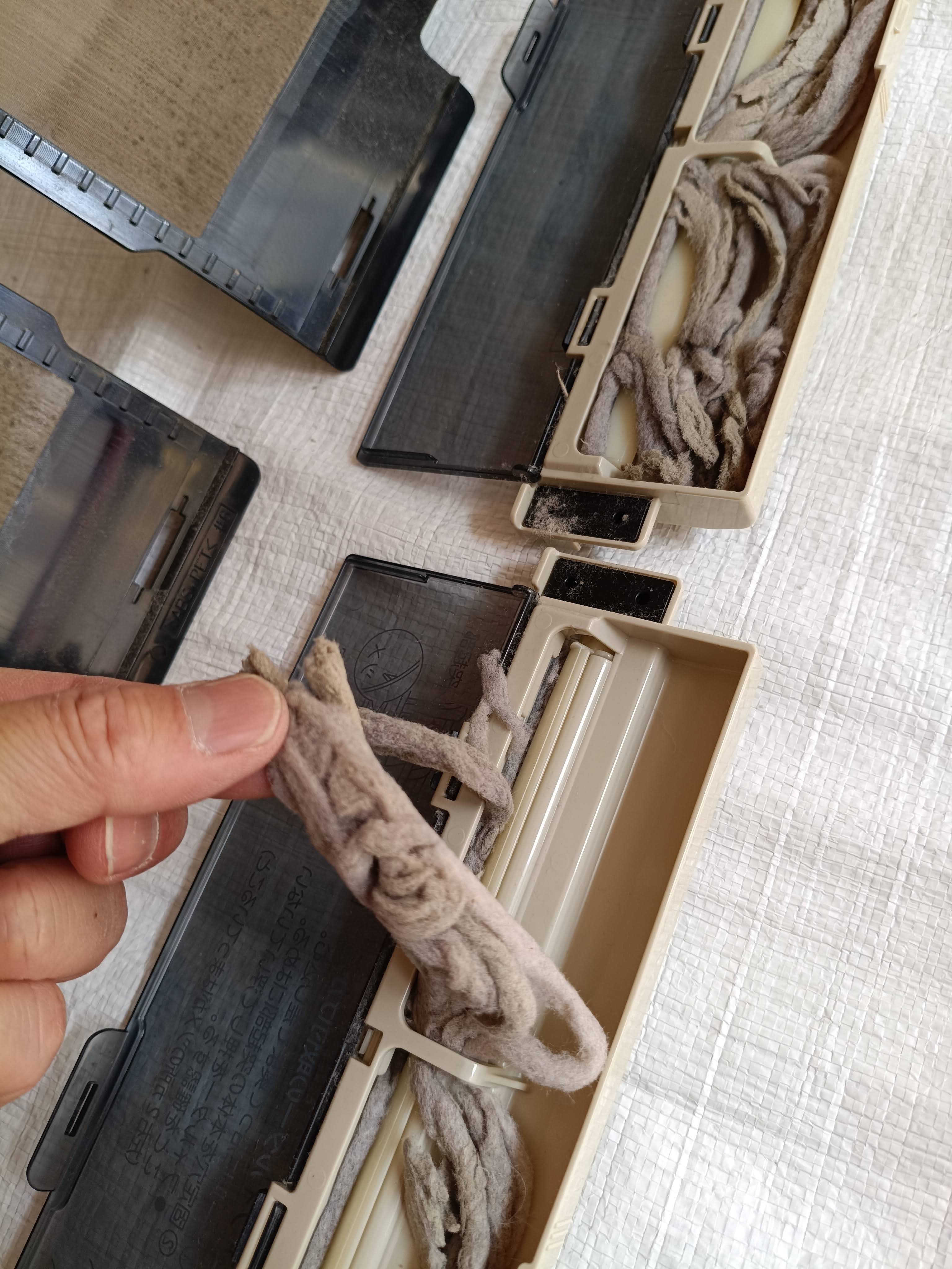 愛知県半田市のお掃除機能付きエアコンの作業前1