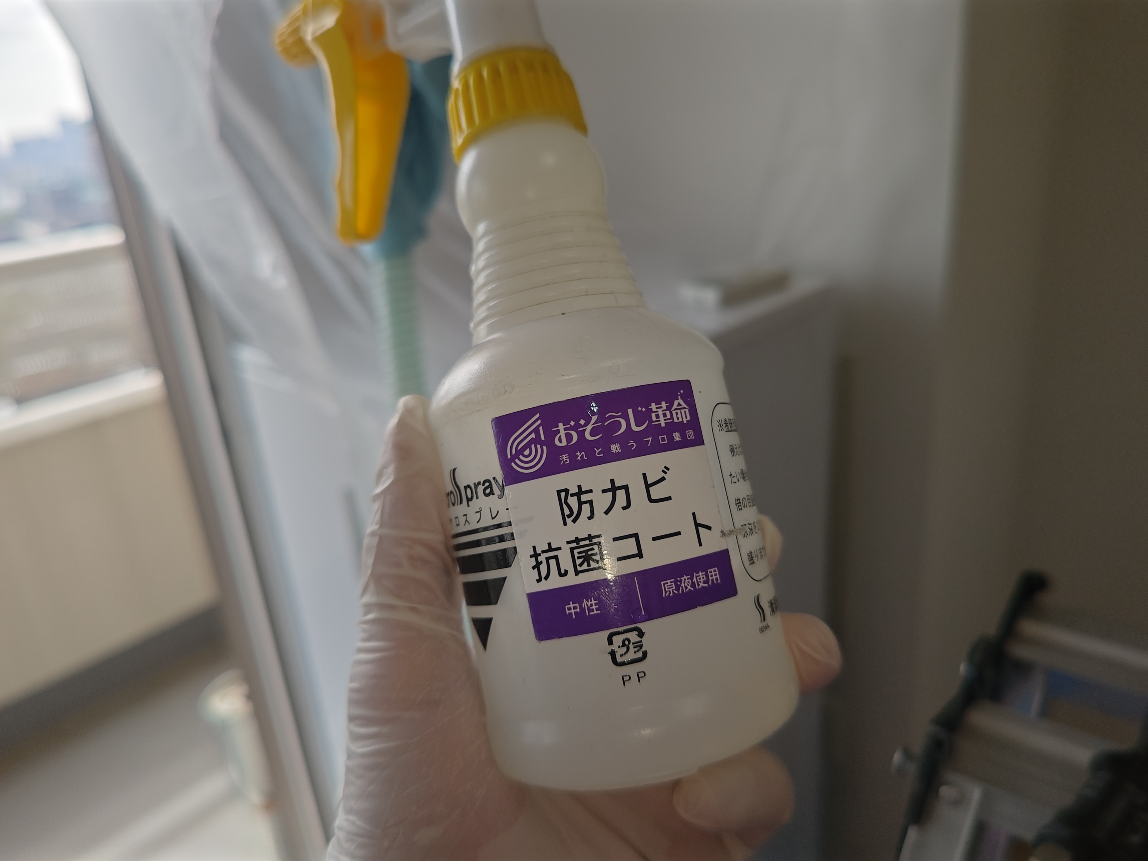 東京都新宿区河田町の壁掛けエアコンの作業後2