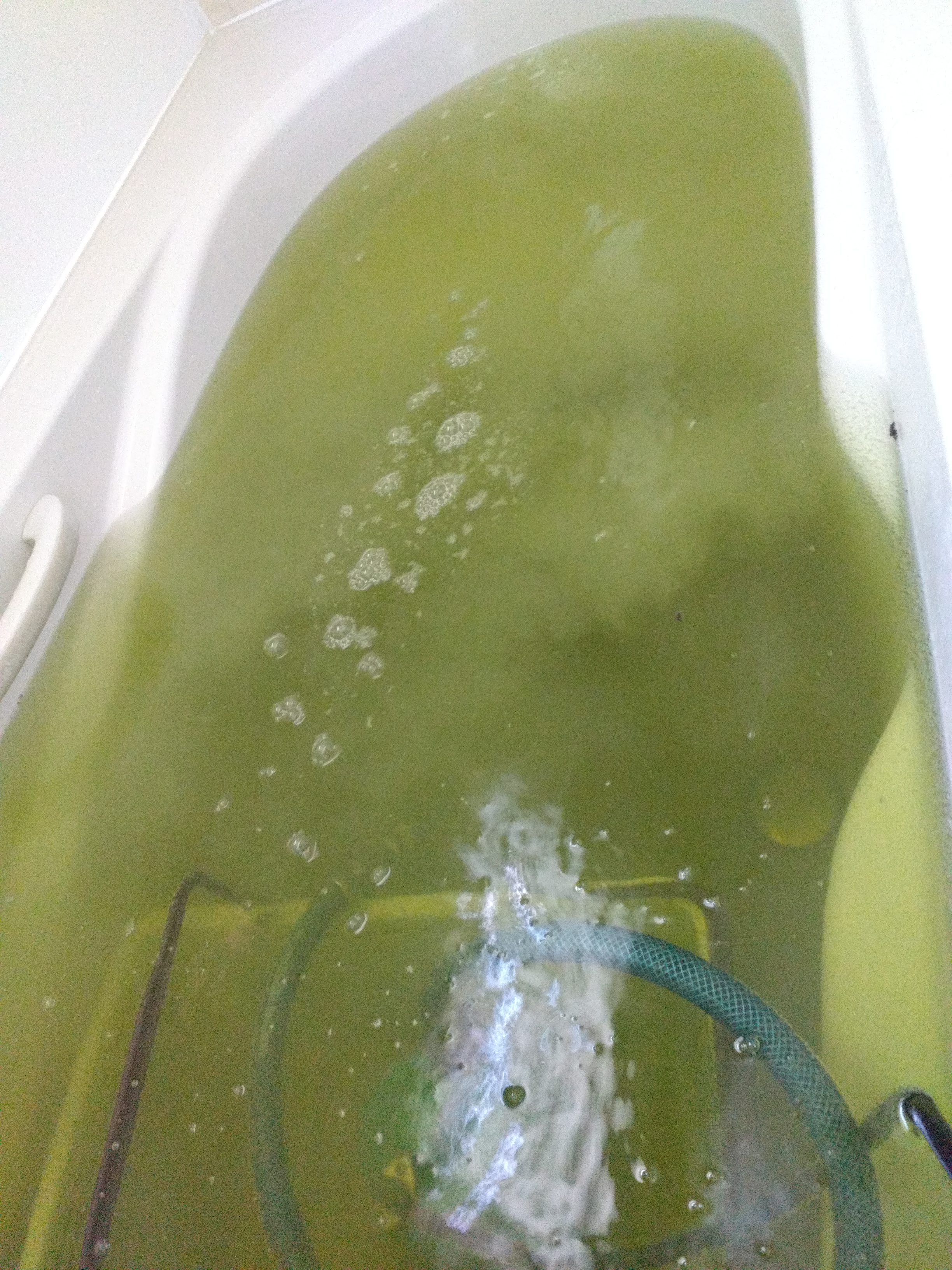 青森県八戸市の追い焚き配管除菌洗浄の作業後2