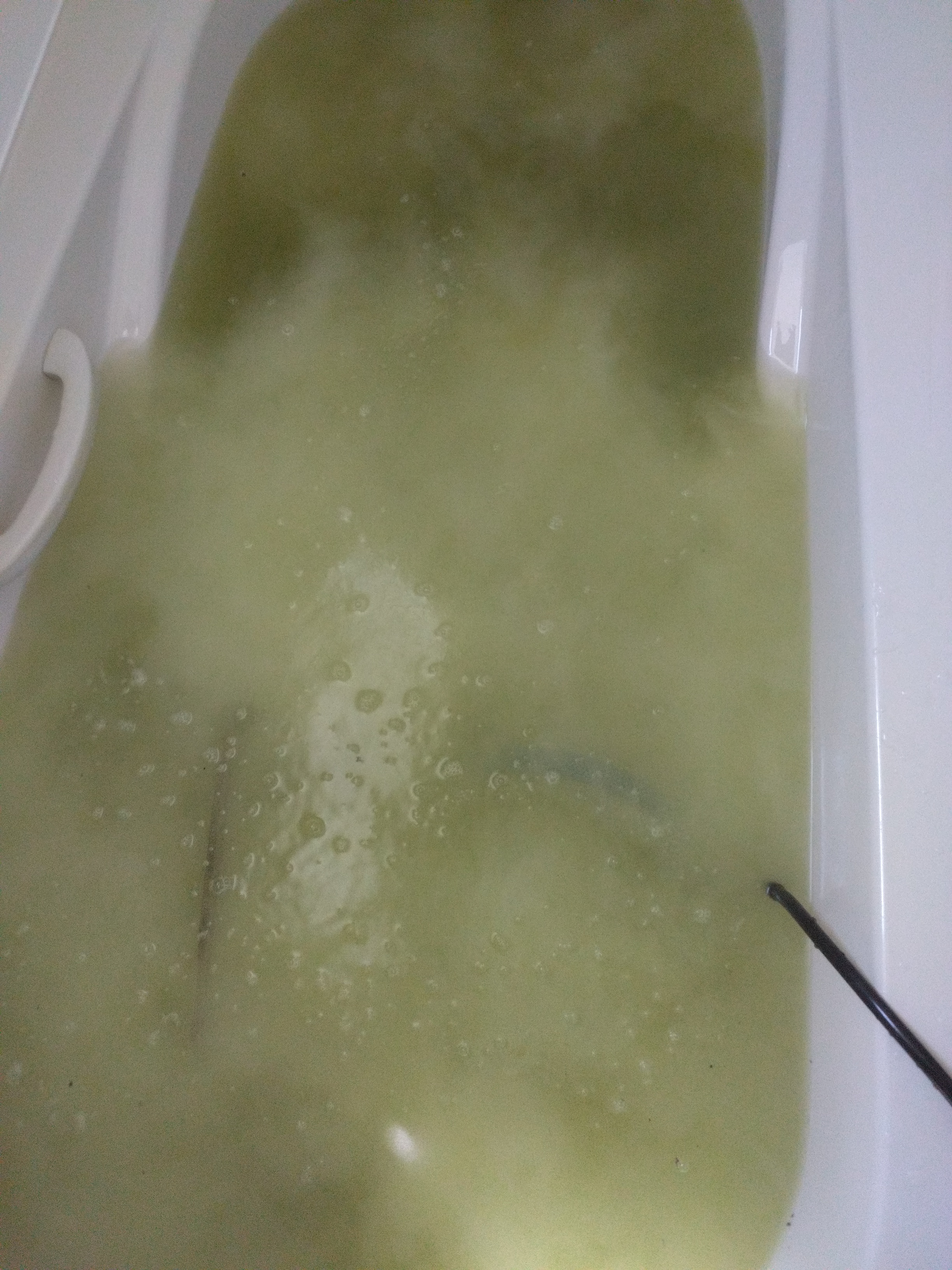 青森県八戸市の追い焚き配管除菌洗浄の作業前2