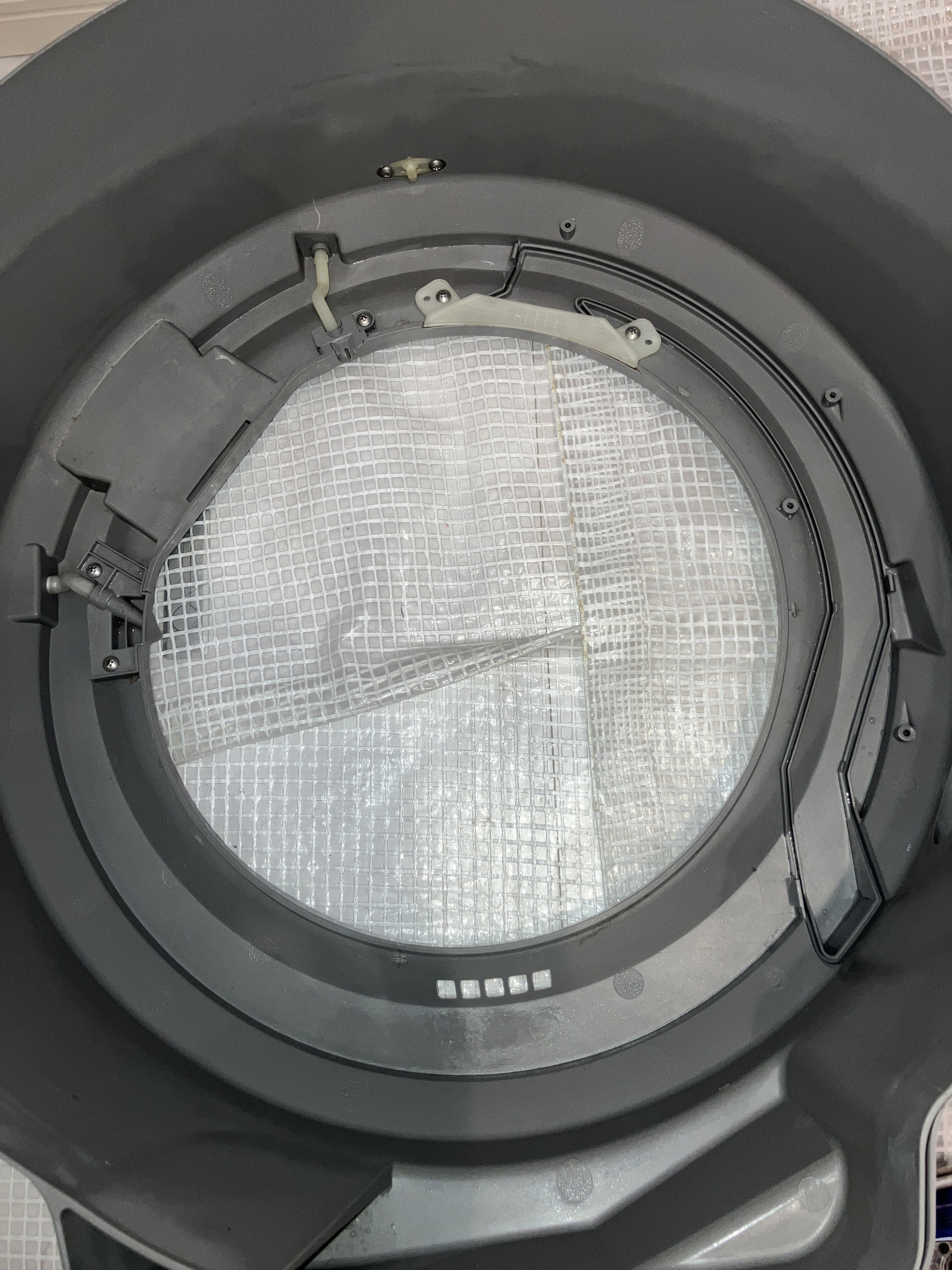 福島県郡山市の洗濯機分解クリーニングの作業後1