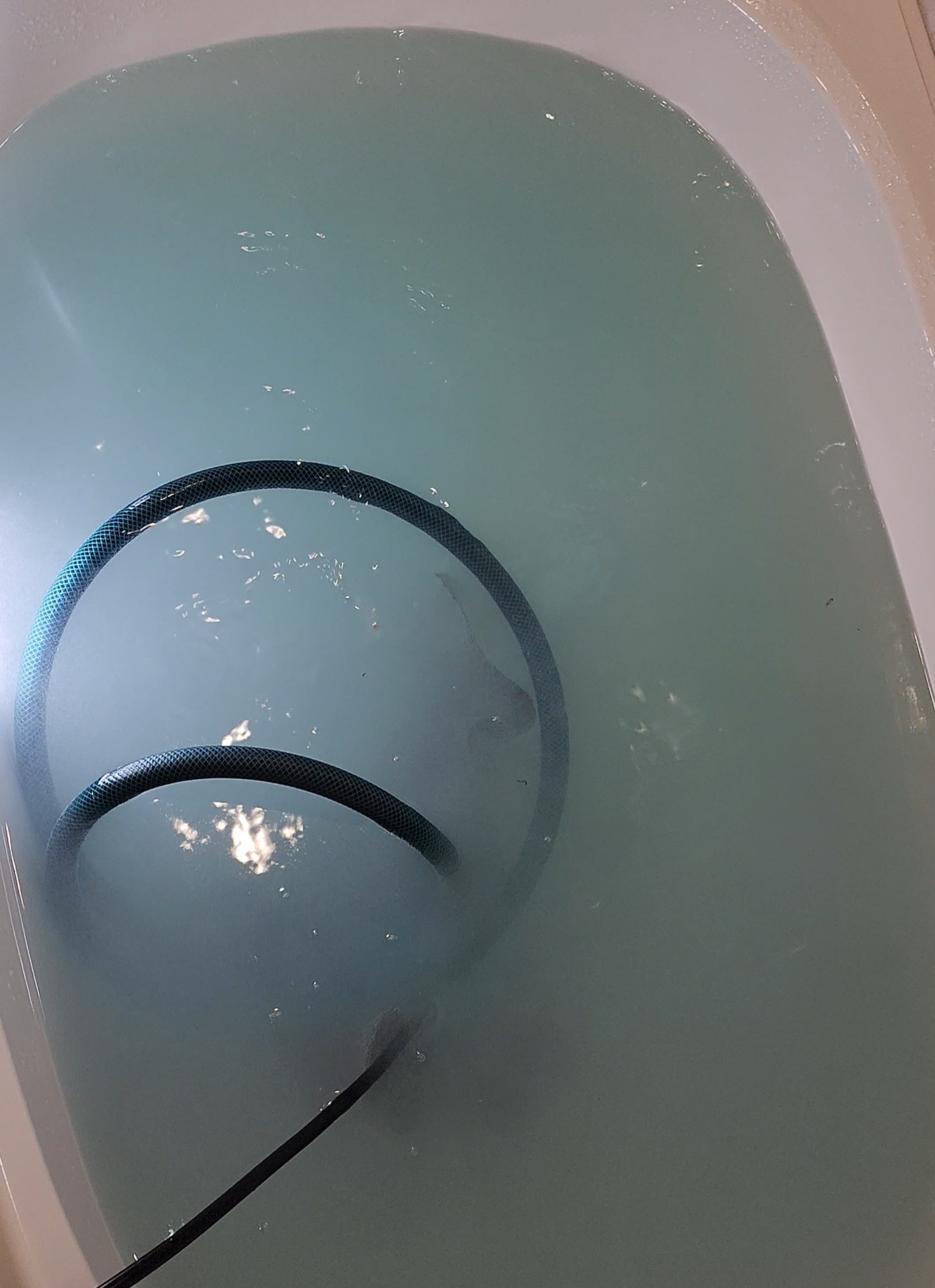 茨城県結城市の追い焚き配管除菌洗浄の作業後1