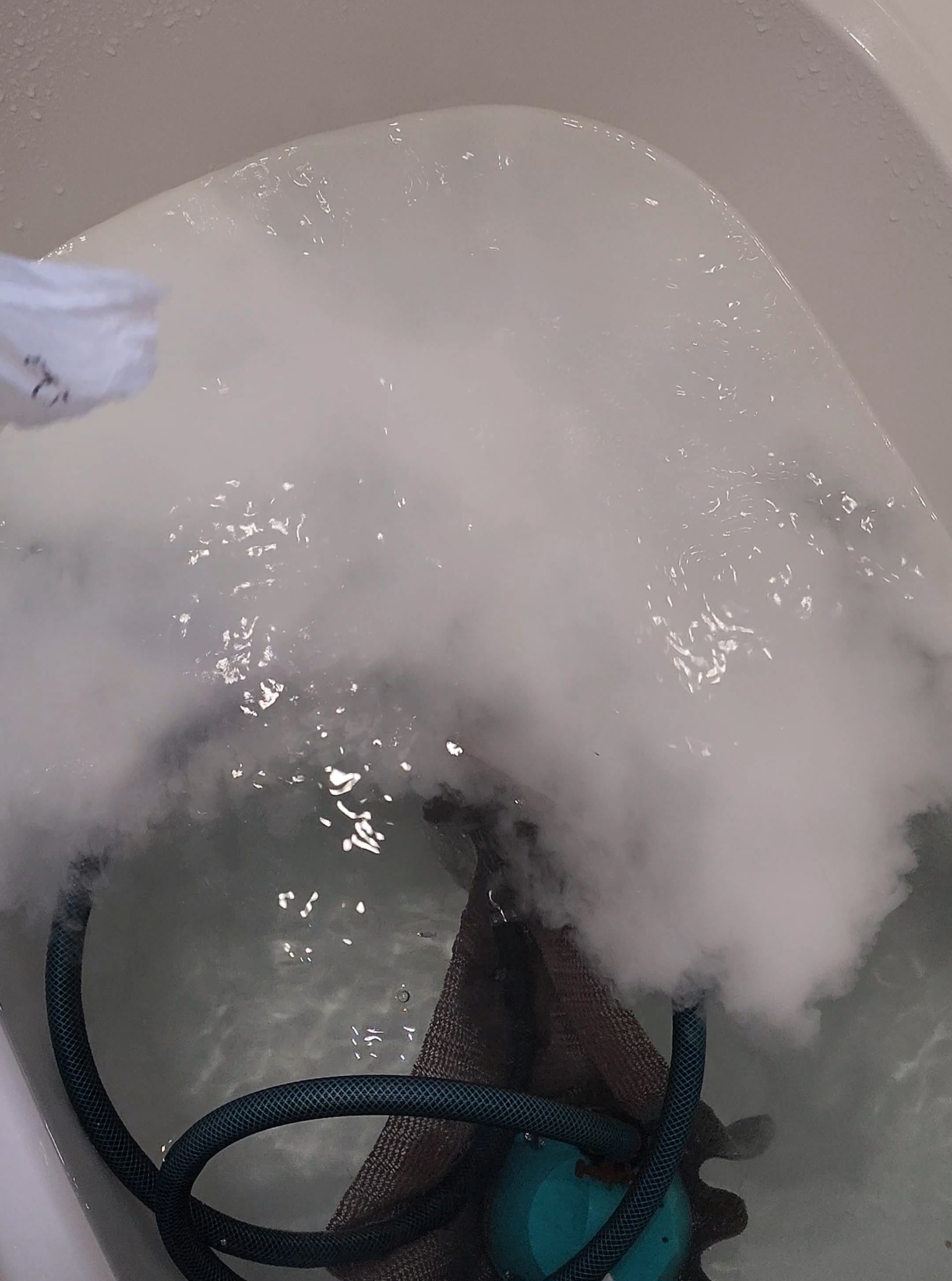 茨城県結城市の追い焚き配管除菌洗浄の作業前1