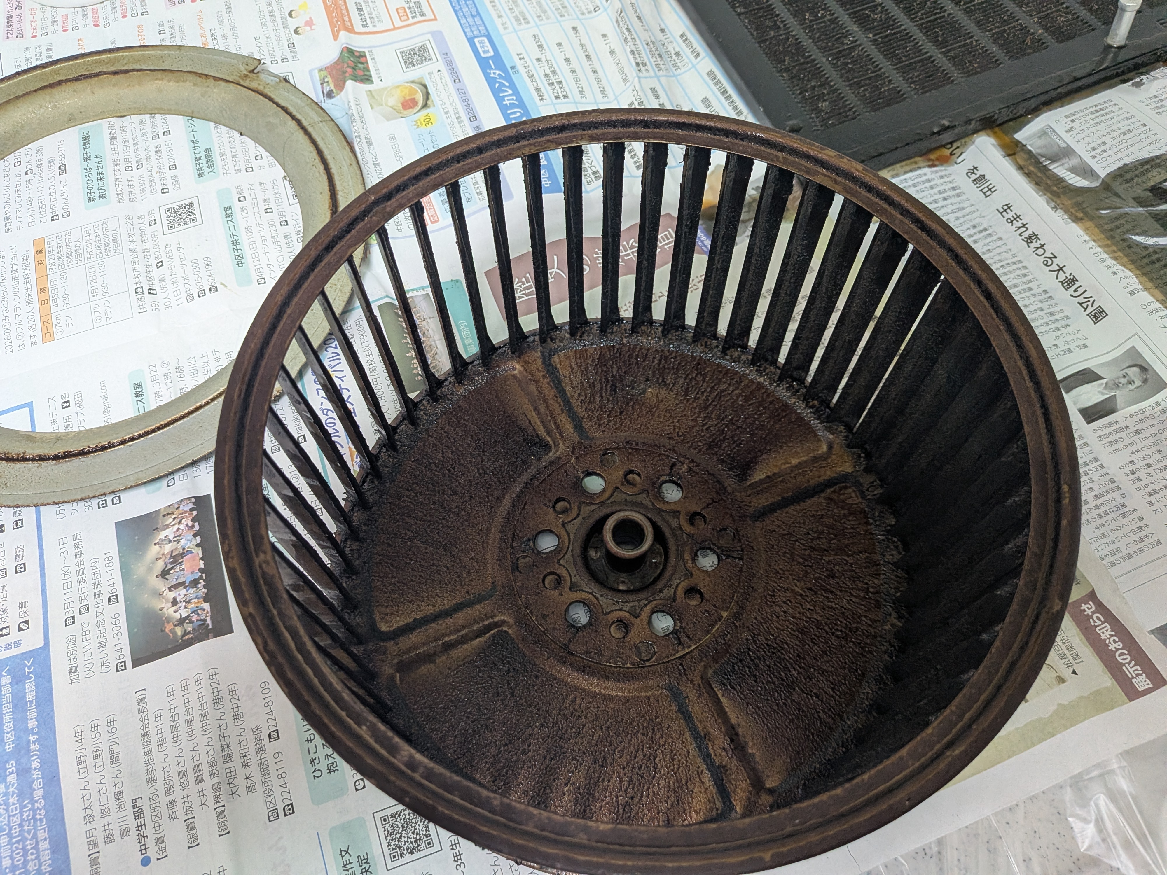 神奈川県横浜市中区鷺山のレンジフードクリーニングの作業前2