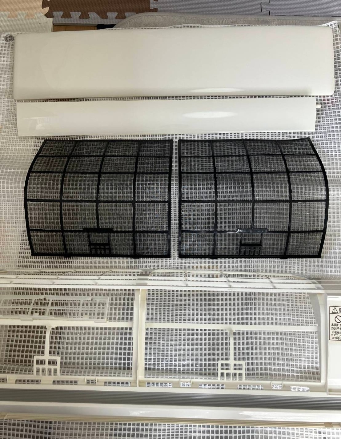 福島県いわき市平赤井の壁掛けエアコンの作業後1