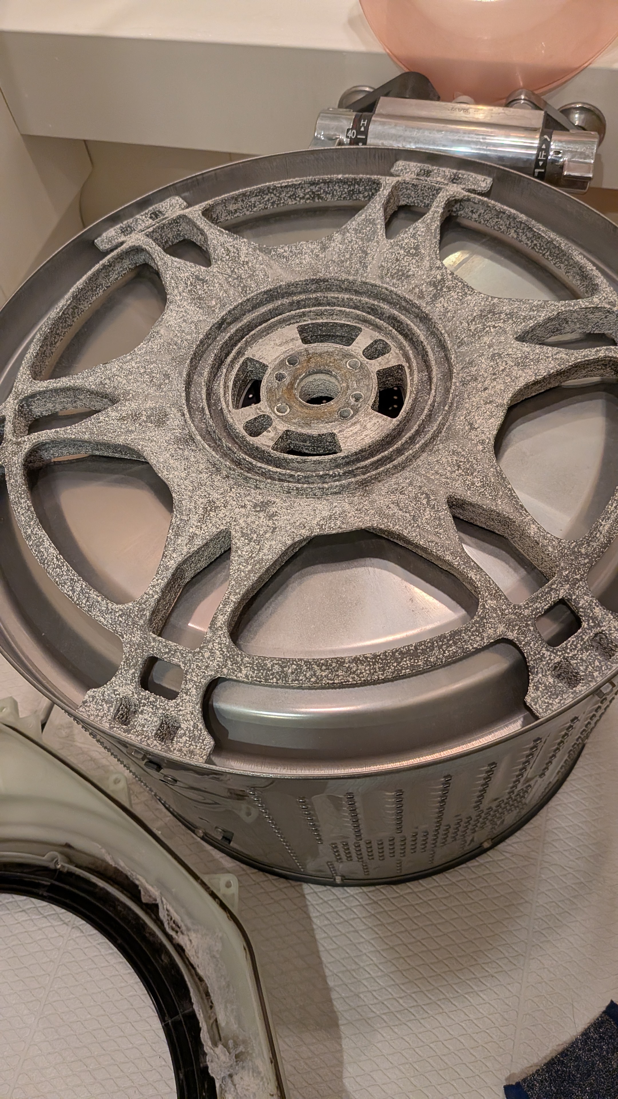 東京都江東区豊洲の洗濯機分解クリーニングの作業前3