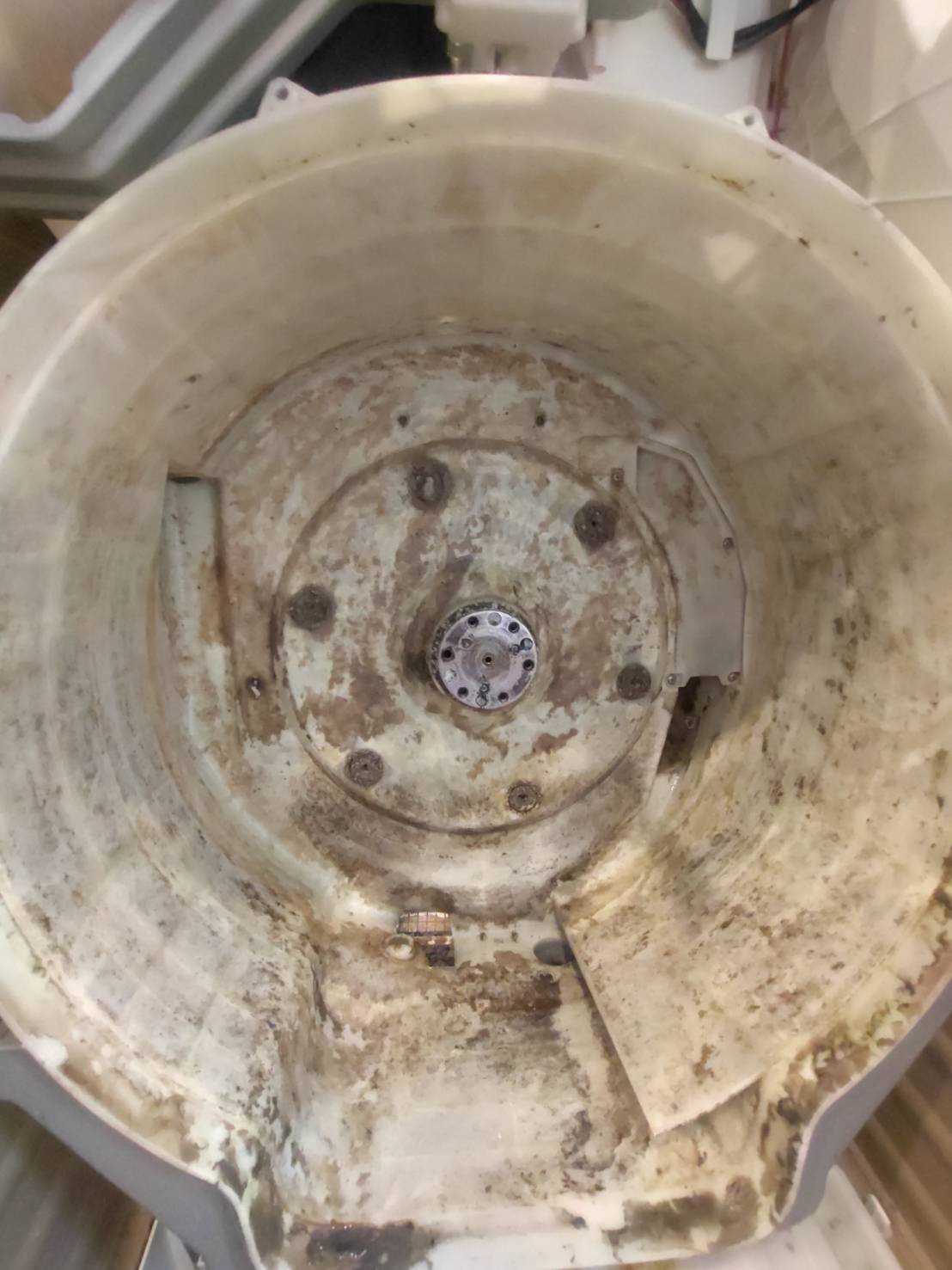 東京都目黒区中目黒の洗濯機分解クリーニングの作業前1