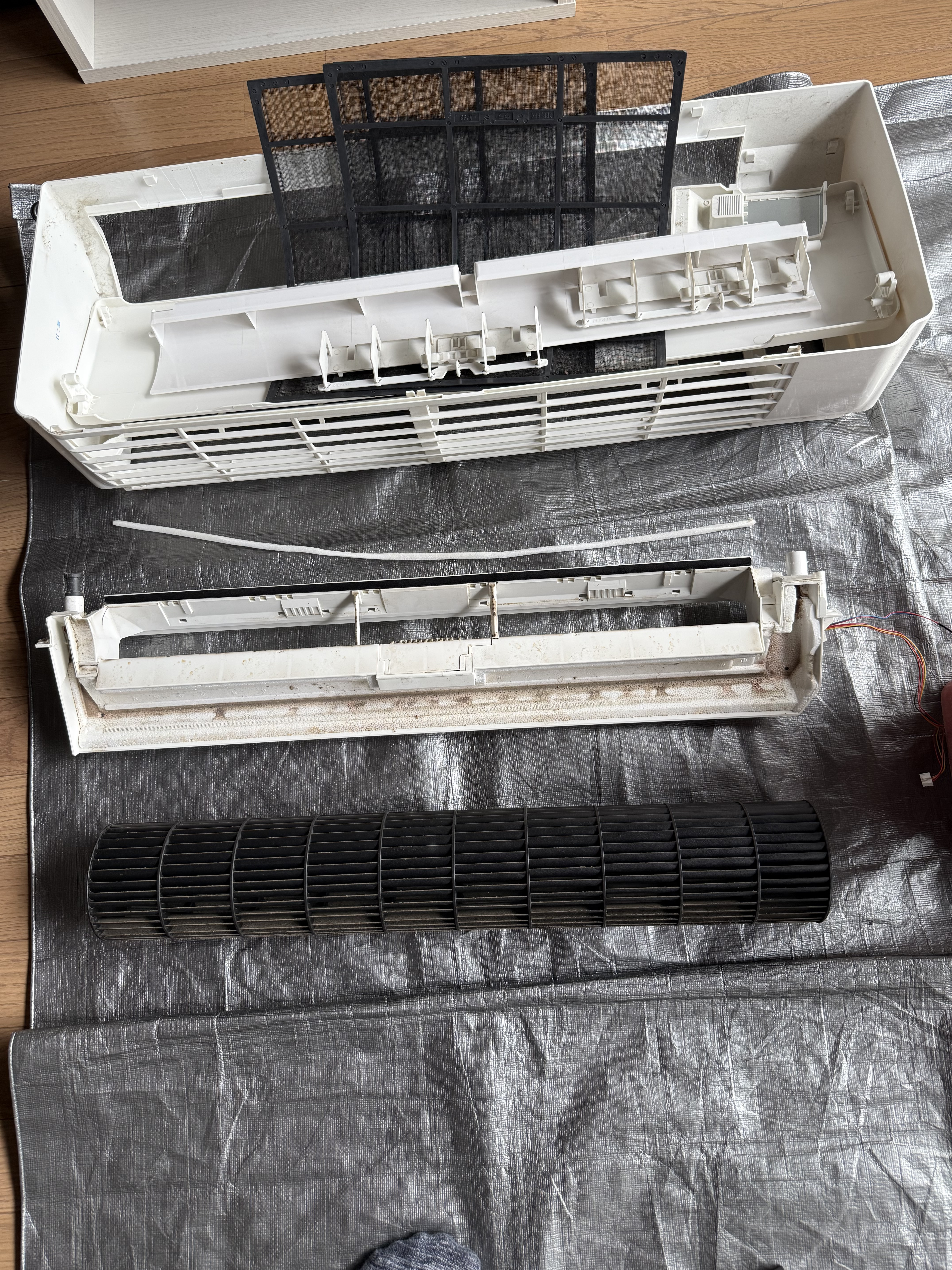 千葉県香取市の壁掛けエアコンの作業前1