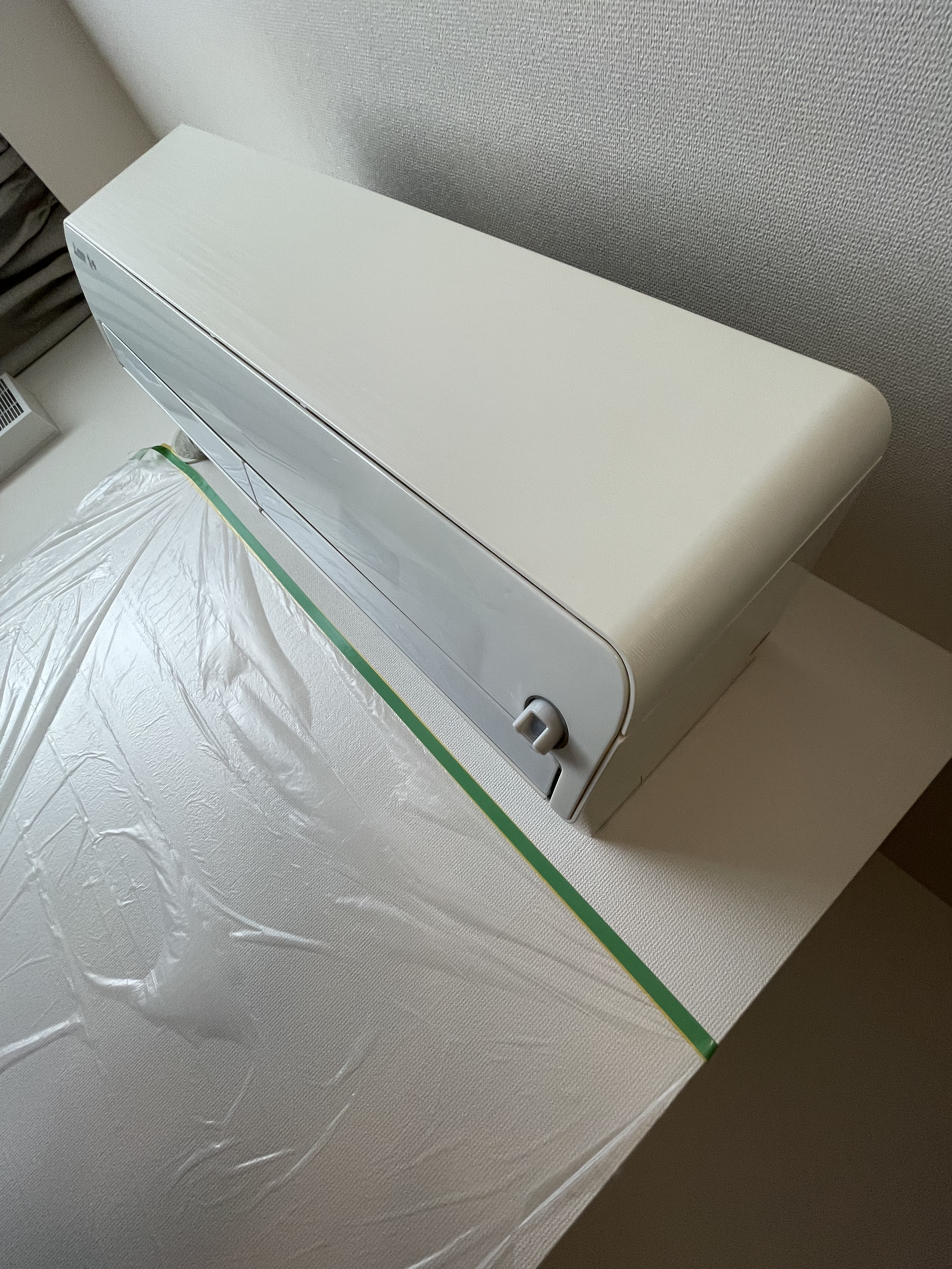 東京都文京区の壁掛けエアコンの作業前3