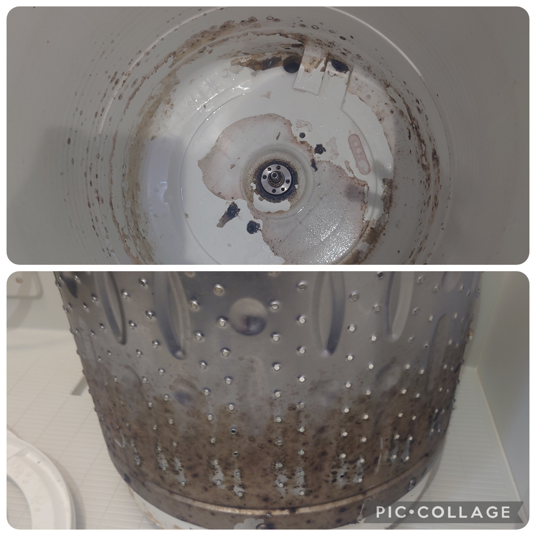 千葉県木更津市中里の洗濯機分解クリーニングの作業前1