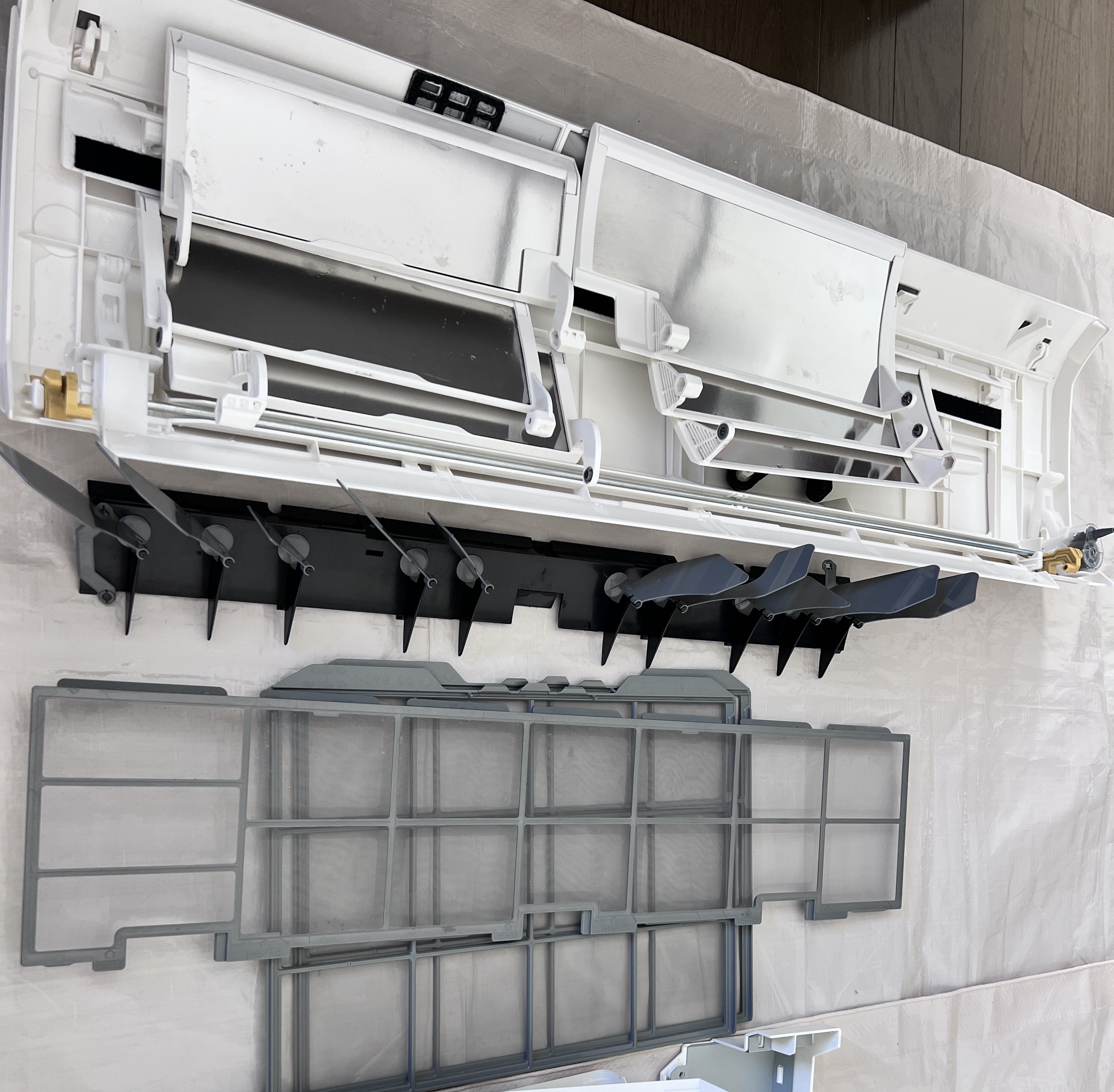 千葉県印旛郡栄町安食のお掃除機能付きエアコンの作業後2