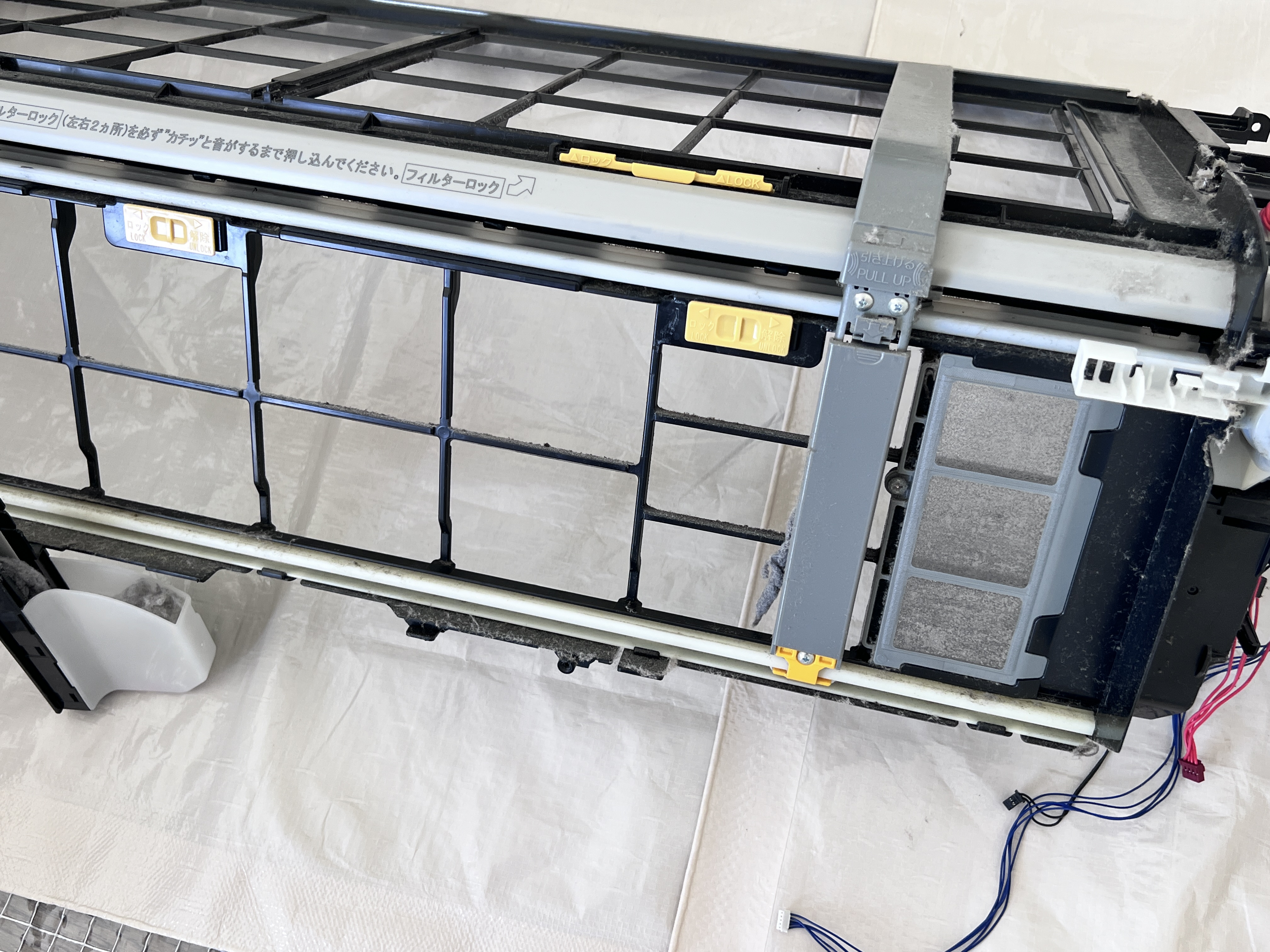 千葉県印旛郡栄町安食のお掃除機能付きエアコンの作業前1