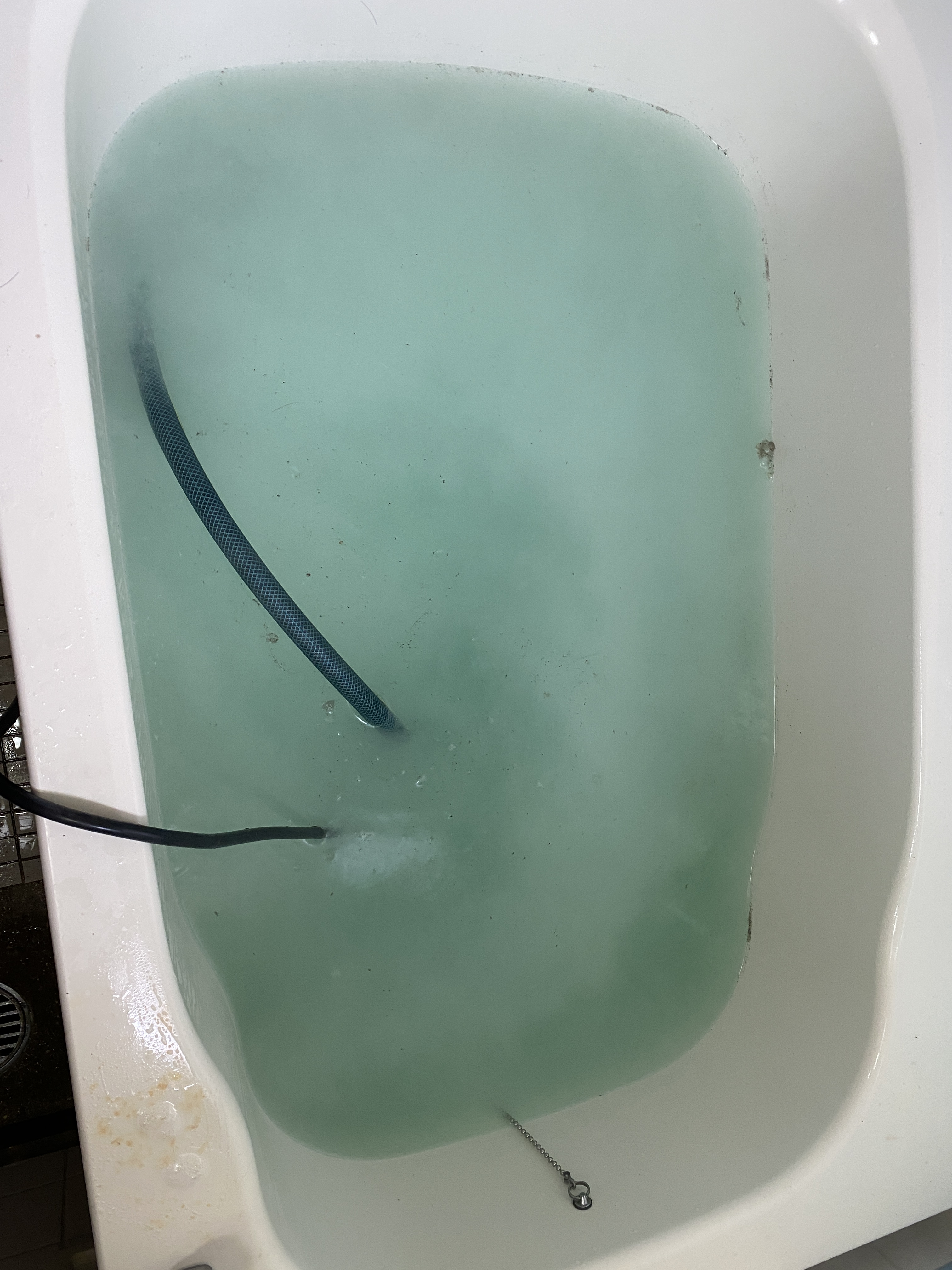 広島県広島市西区の追い焚き配管除菌洗浄の作業後3