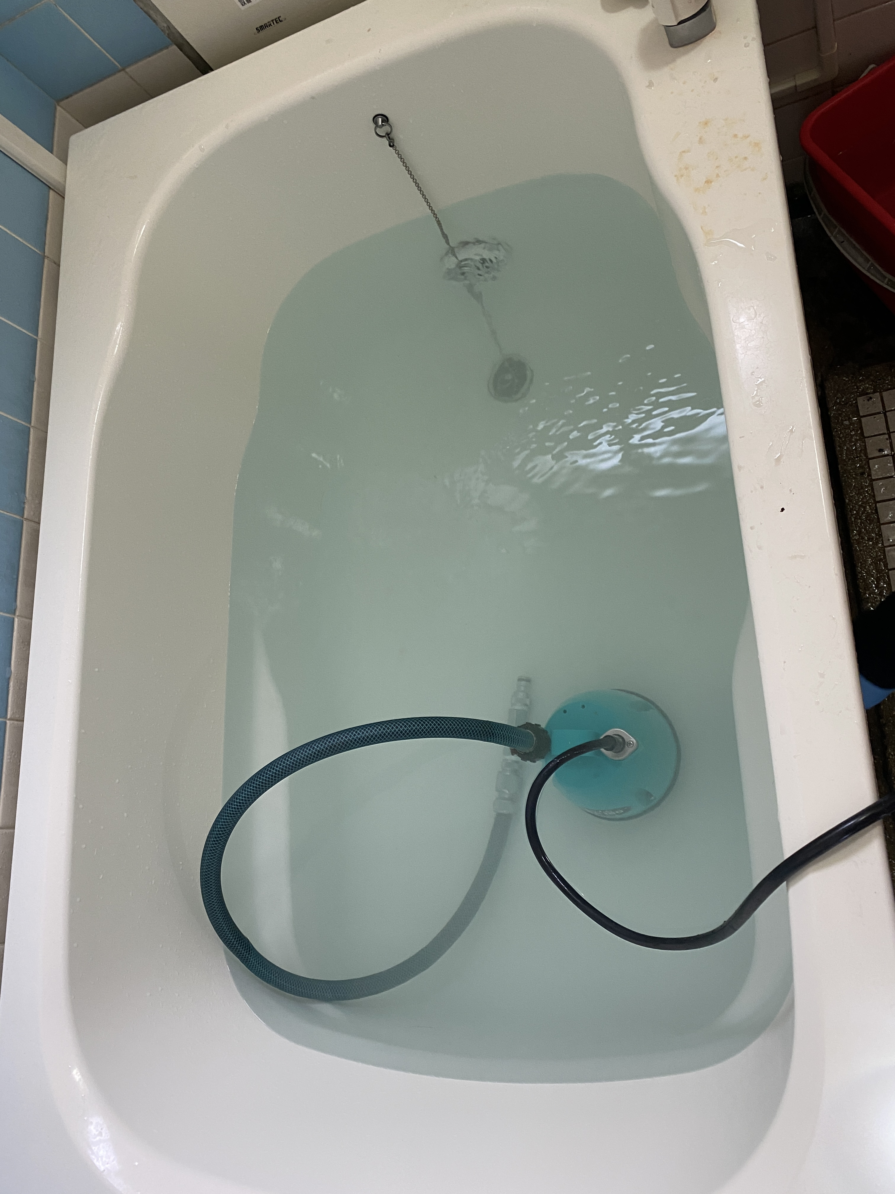 広島県広島市西区の追い焚き配管除菌洗浄の作業前3