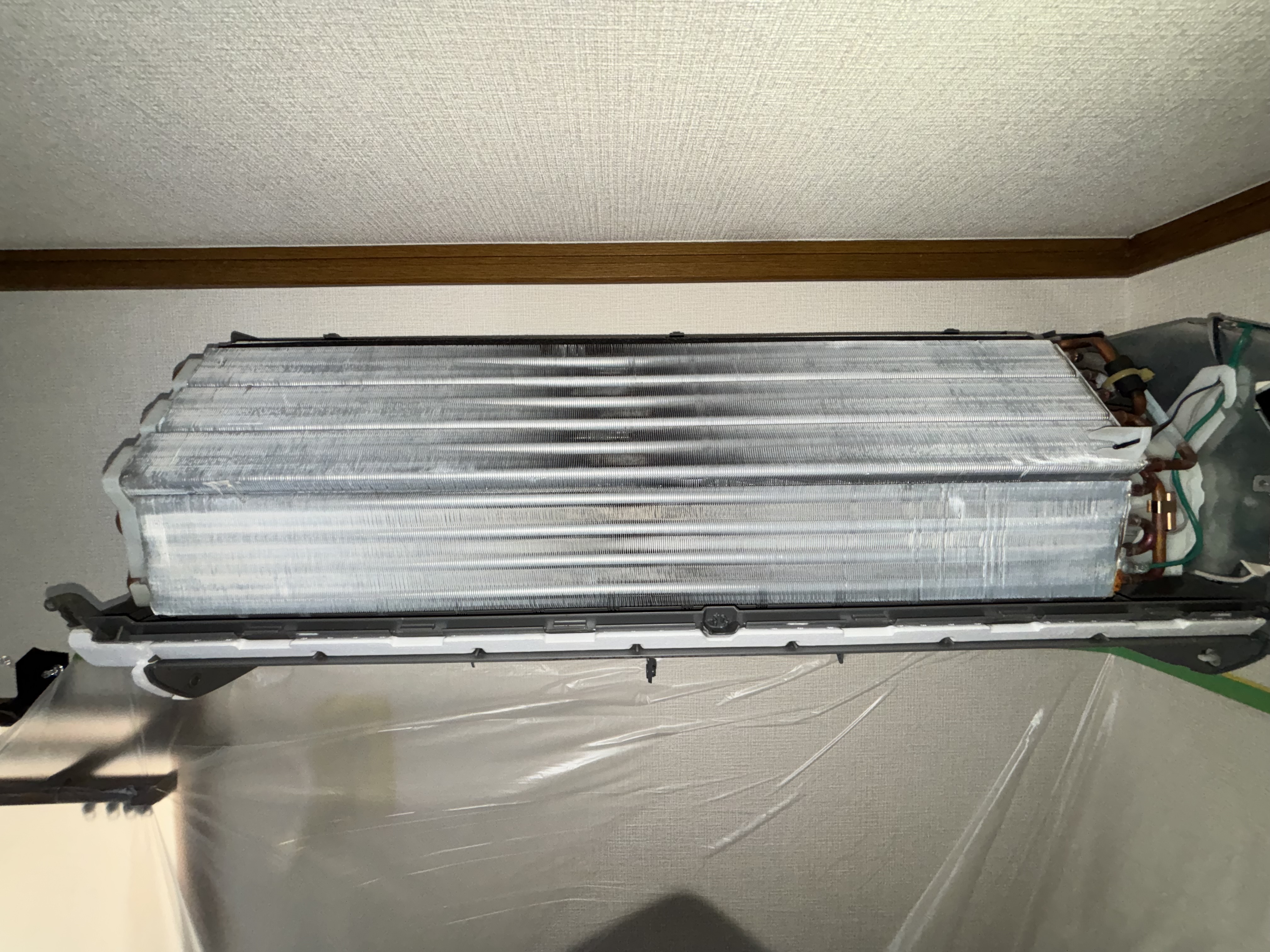 千葉県千葉市稲毛区小中台の壁掛けエアコンの作業後1