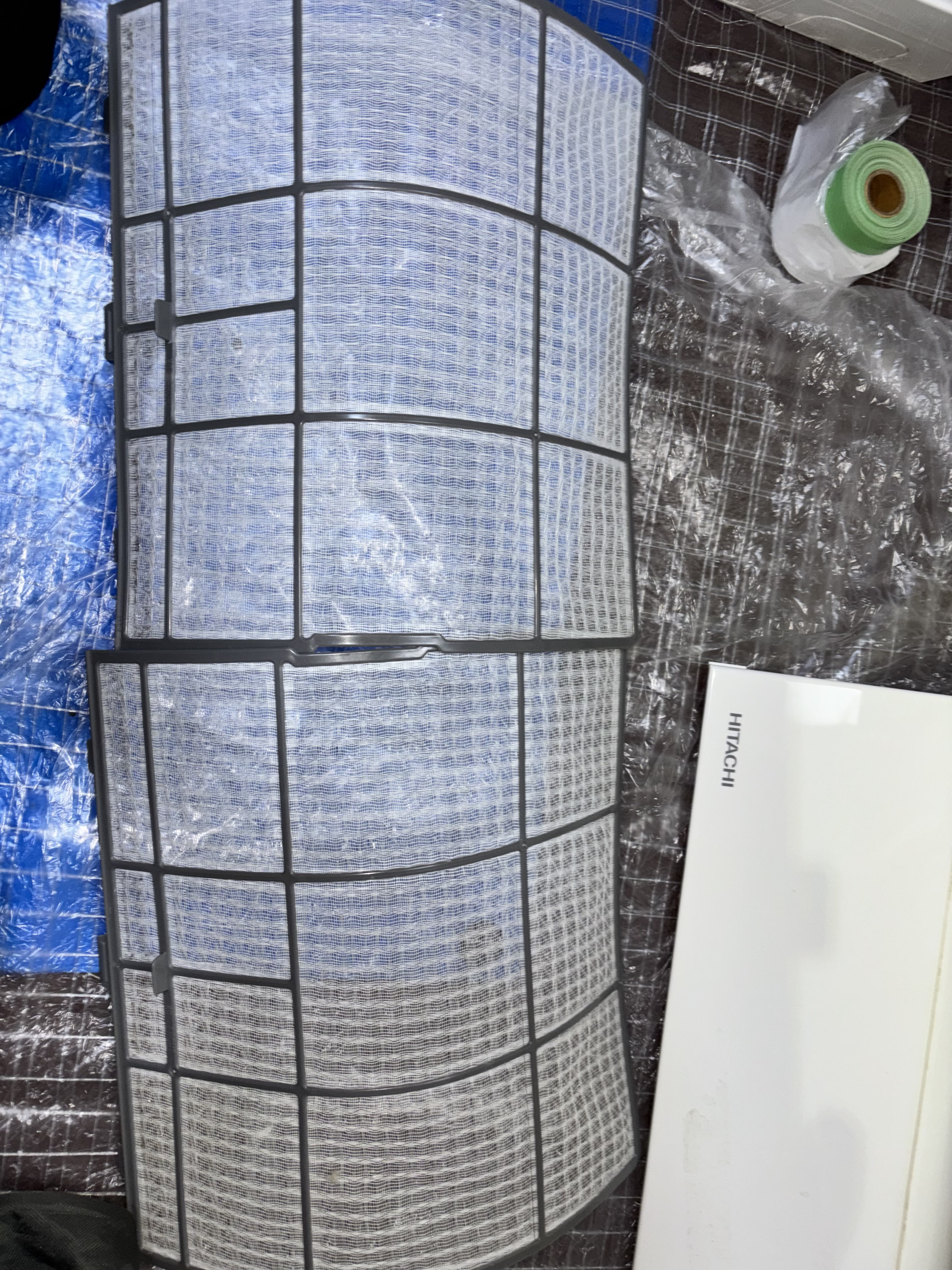 千葉県千葉市稲毛区小中台の壁掛けエアコンの作業前3