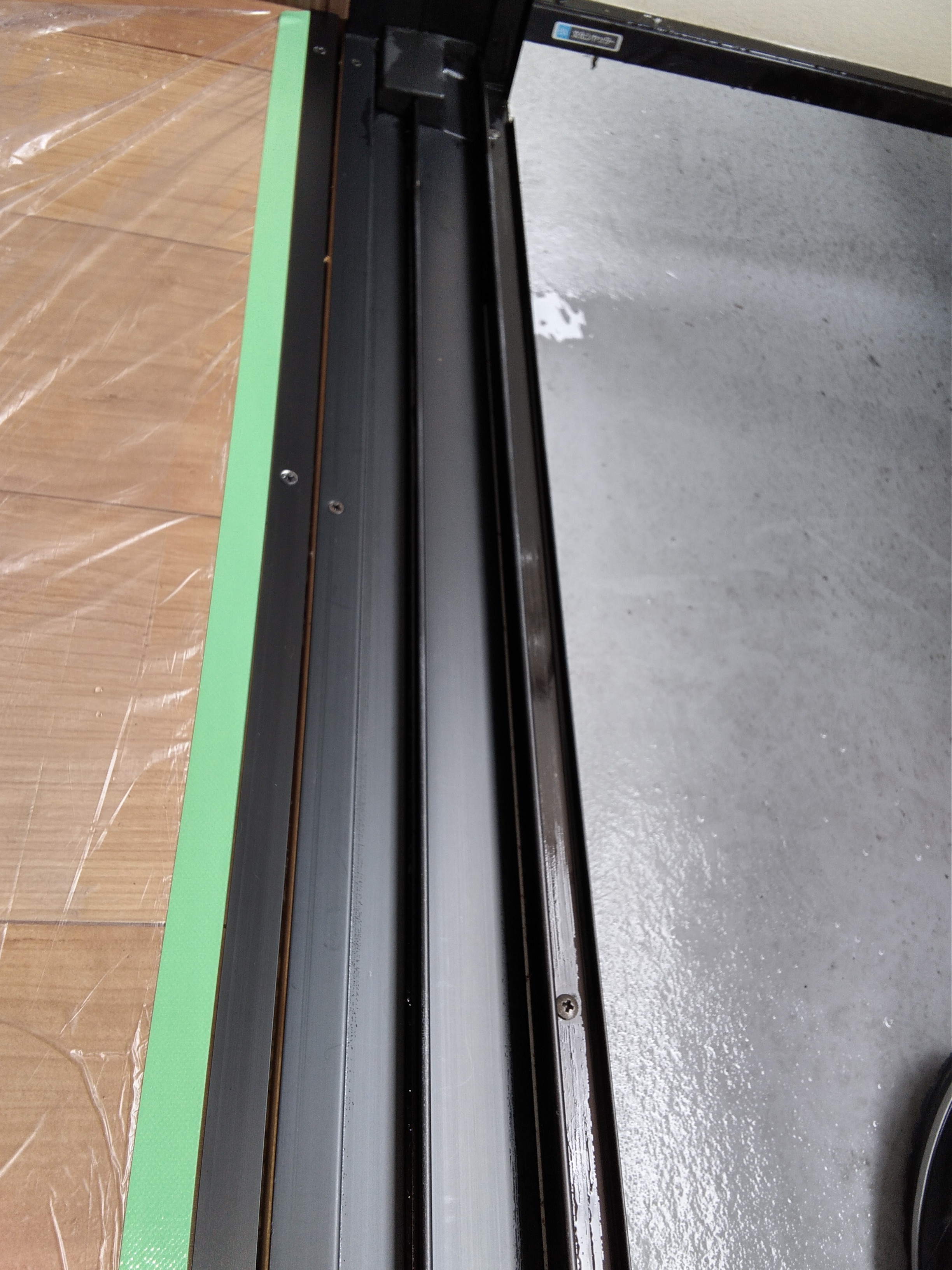 兵庫県姫路市の窓ガラス・サッシクリーニングの作業後1