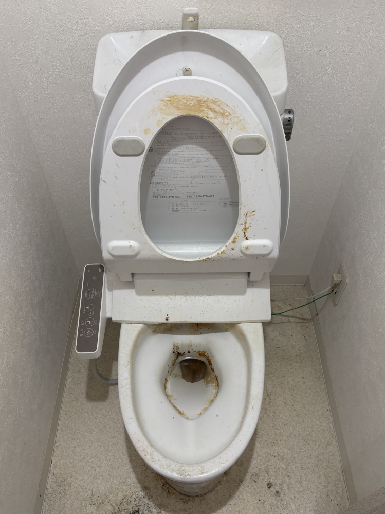 東京都豊島区のトイレクリーニングの作業前1