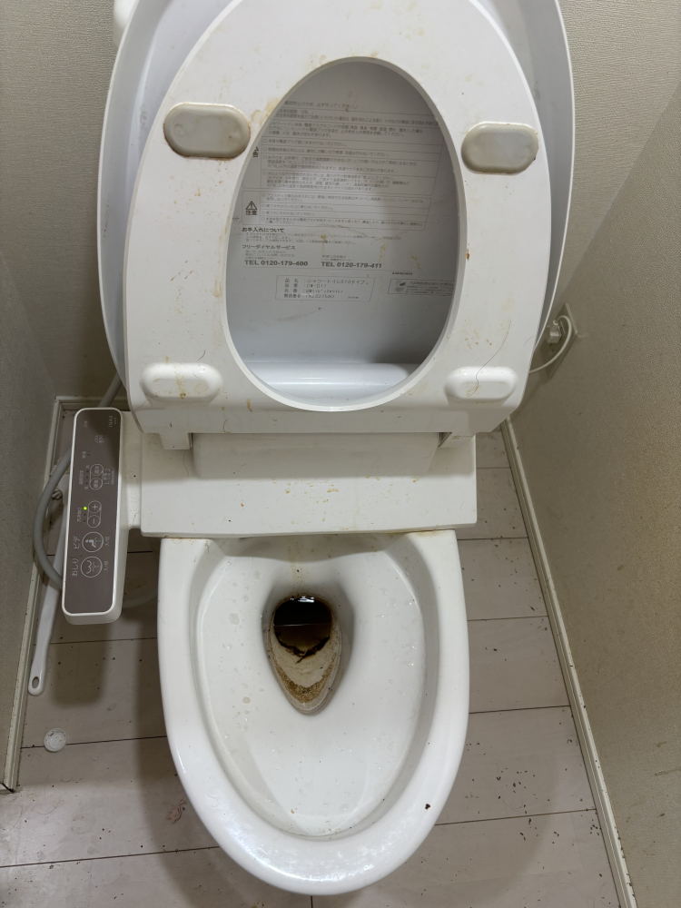 東京都豊島区のトイレクリーニングの作業前1