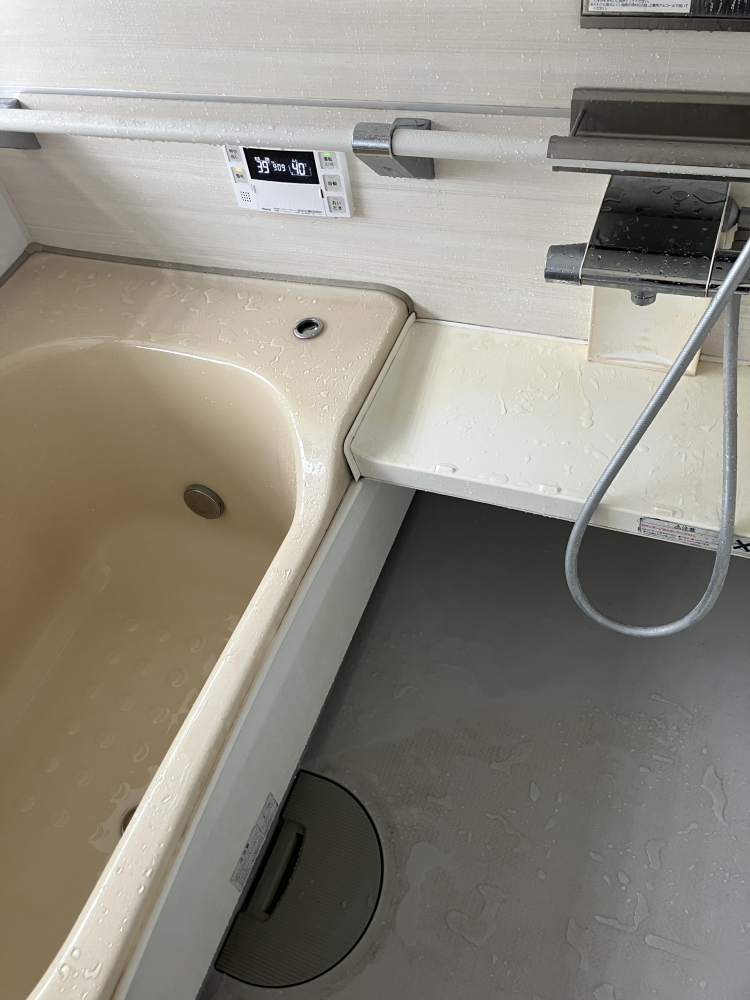 福島県いわき市の浴室・お風呂クリーニングの作業前1