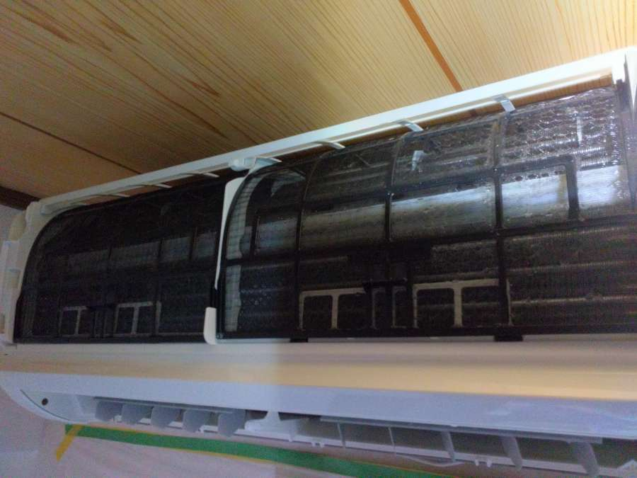 茨城県石岡市府中の壁掛けエアコンの作業後2