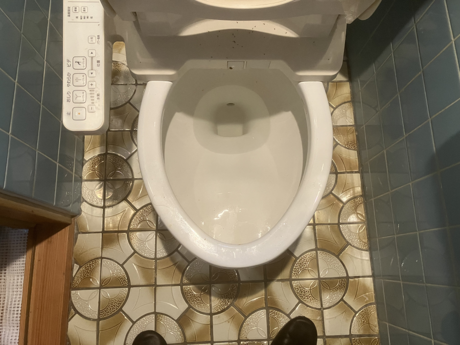 千葉県東金市東金のトイレクリーニングの作業前1