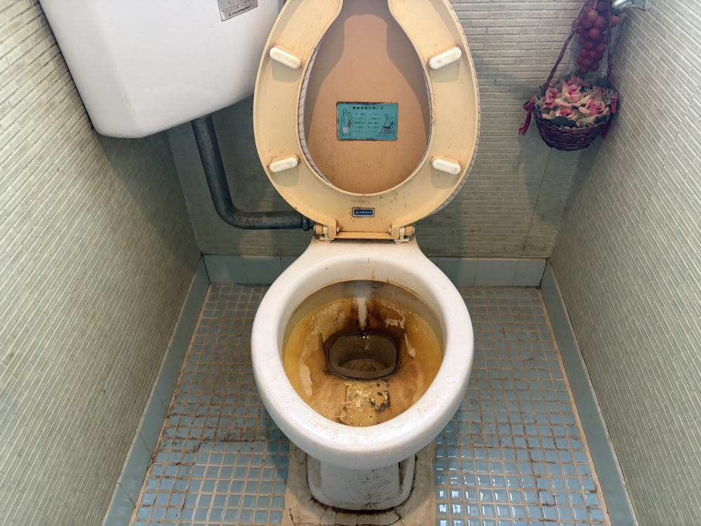 茨城県水戸市のトイレクリーニングの作業前1