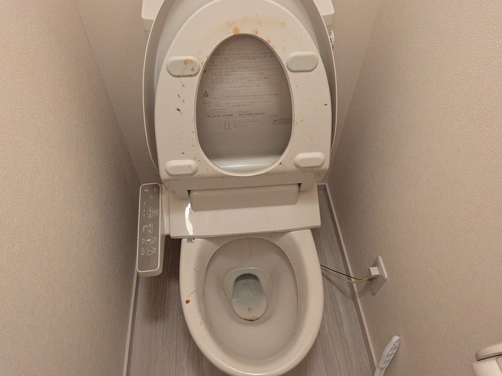 東京都品川区旗の台のトイレクリーニングの作業前2