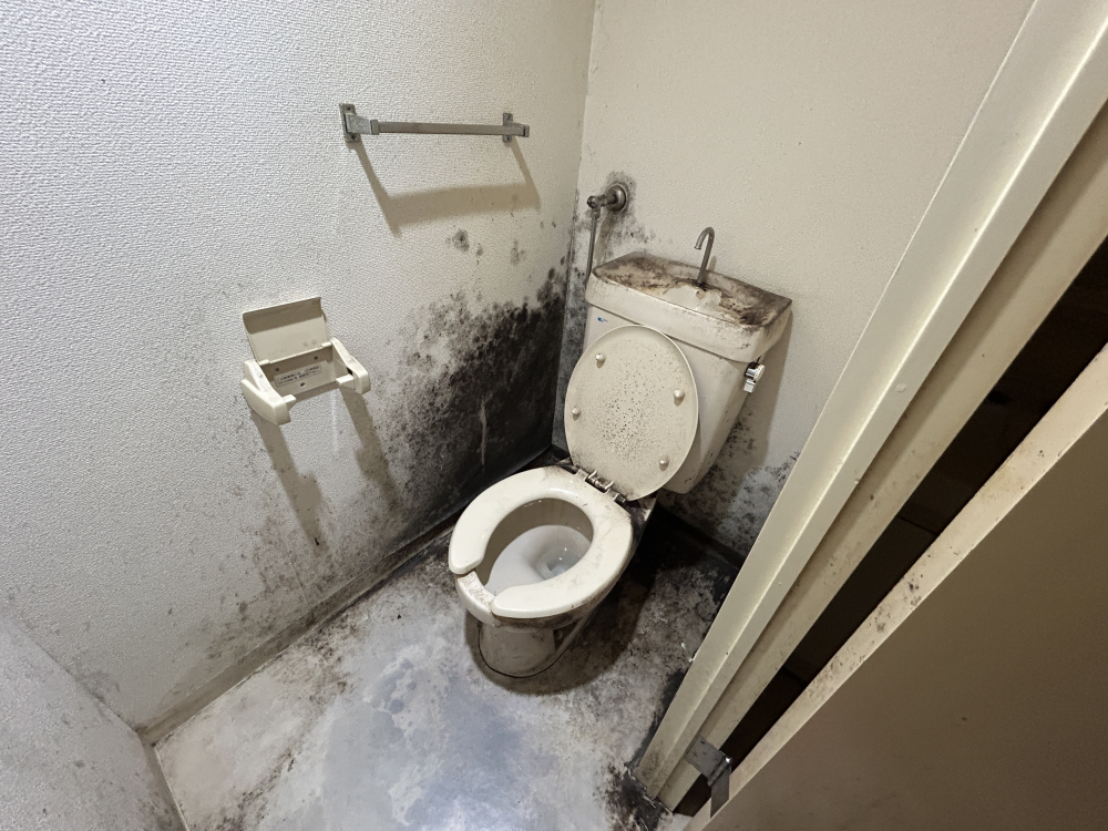 北海道札幌市手稲区手稲本町のトイレクリーニングの作業前1