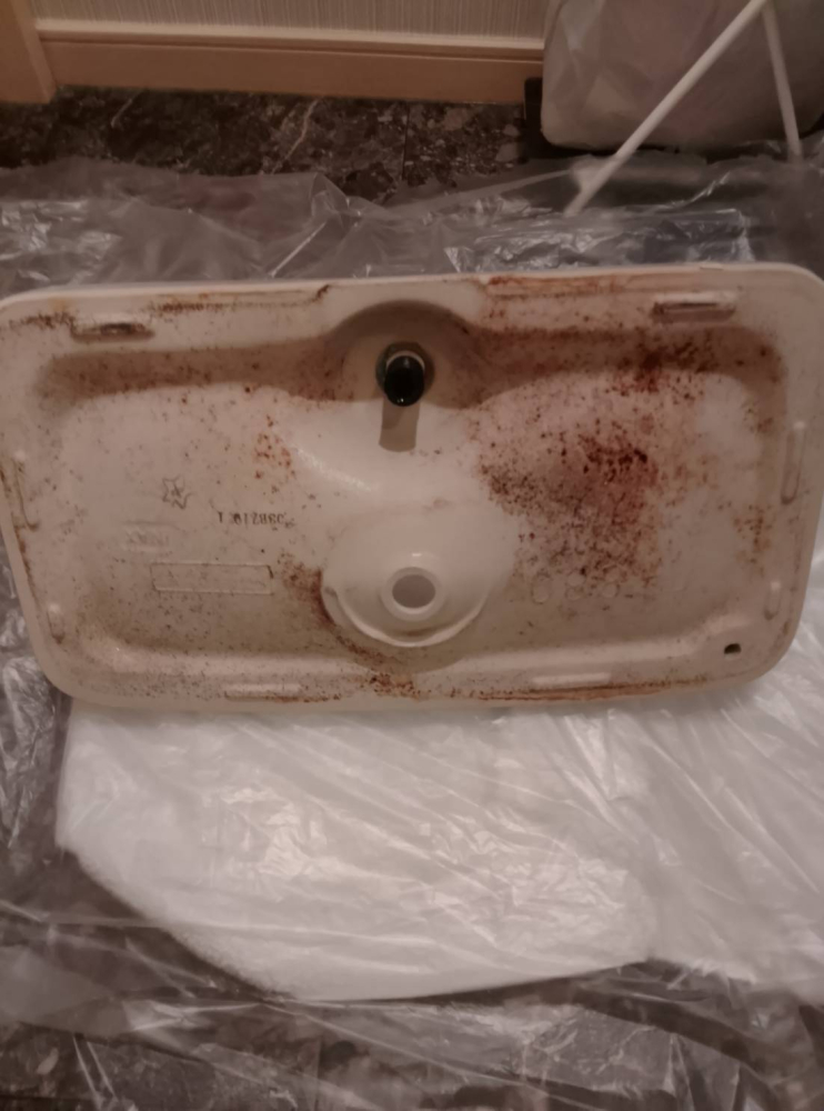 東京都北区堀船のトイレクリーニングの作業前3