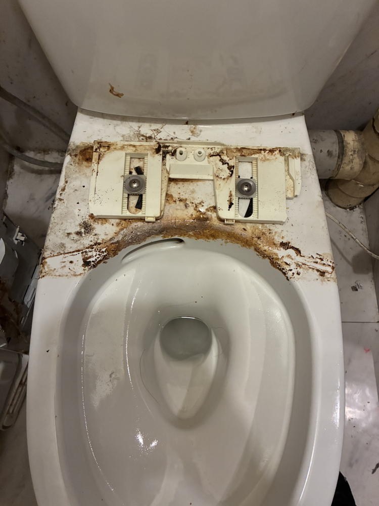 愛知県名古屋市中区のトイレクリーニングの作業前1